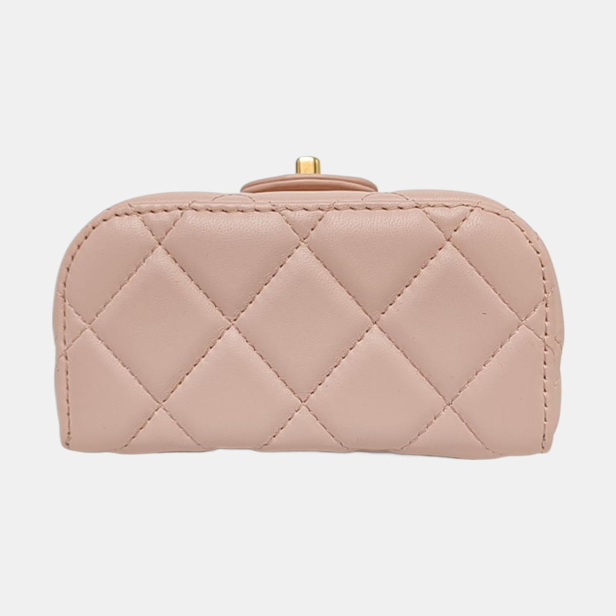CHANEL 23S Small Size Light Pink Lamb Leather Quilted Shoulder Bag Crossbody Bag Handbag Gold Hardware-(SKU)-967618113