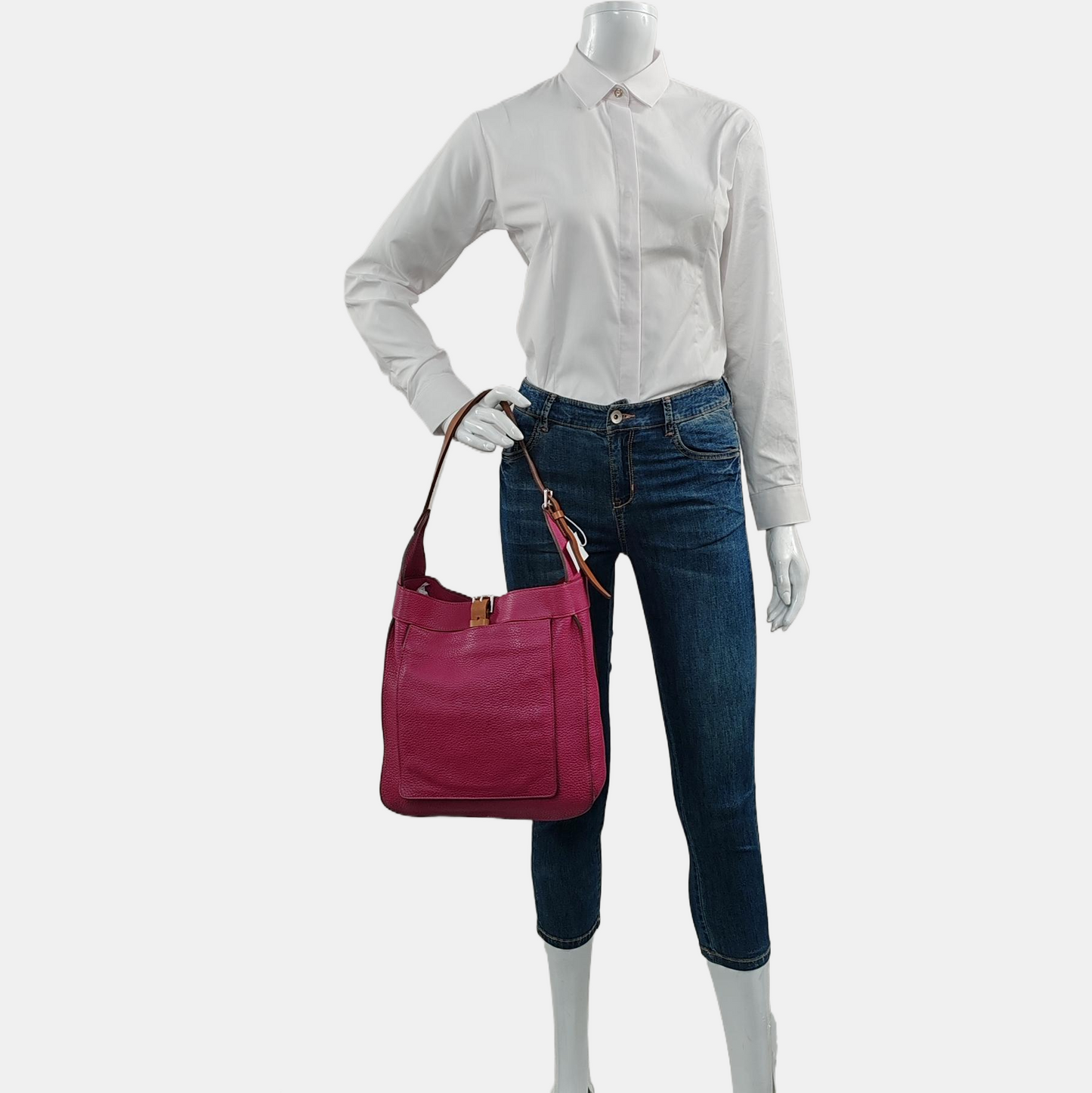 HERMÈS Marwari Small Lavender Clemence Leather Crossbody Shoulder Bag Handbag Hardware 🄿-(SKU)-968149612
