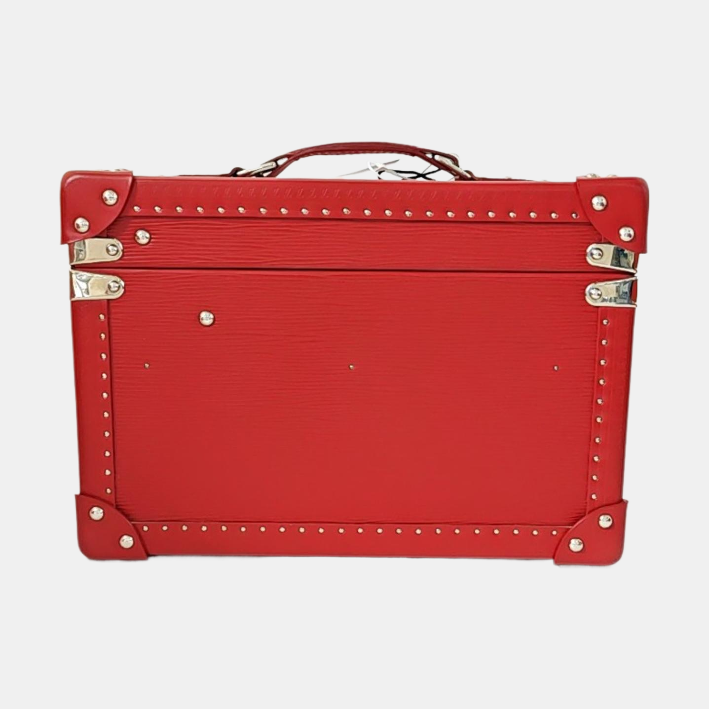 LOUIS VUITTON BLEECKER BOX Red EPI Leather Embossed Tote Bag Silver Hardware Inner Bag-(SKU)-968079399