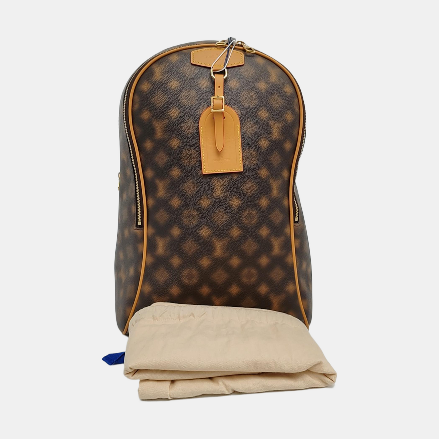 LOUIS VUITTON EXCURSION Brown Coated Canvas Monogram Backpack with Gold Hardware-(SKU)-968153919