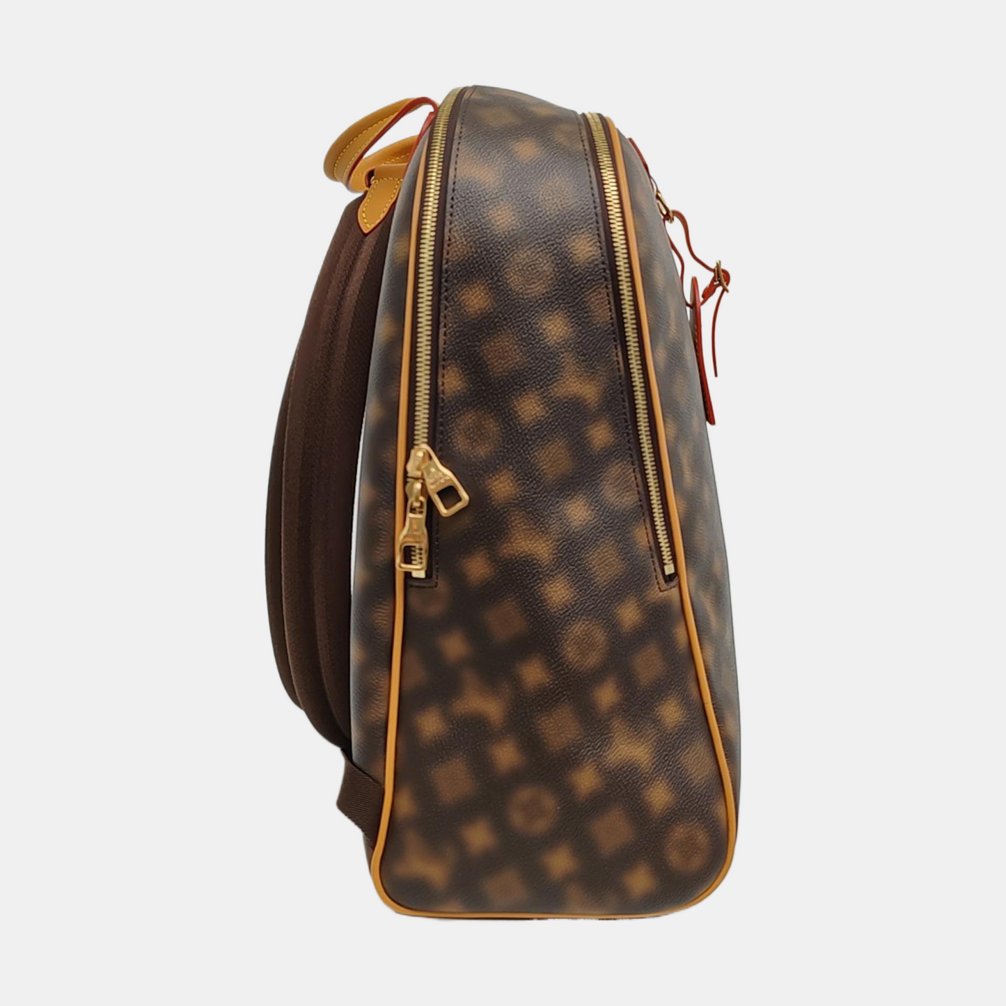 LOUIS VUITTON EXCURSION Brown Coated Canvas Monogram Backpack with Gold Hardware-(SKU)-968153919