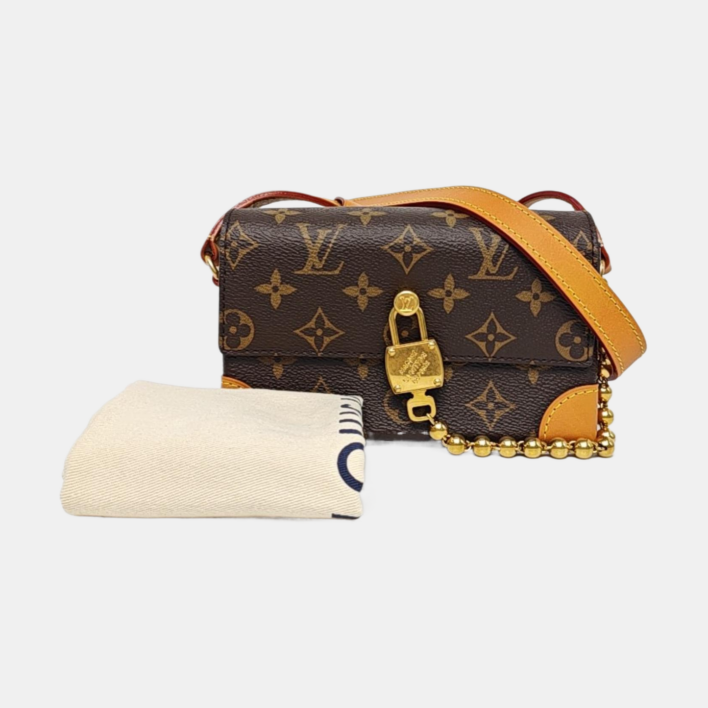 LOUIS VUITTON STEAMER Mini Deep Brown Coated Canvas Monogram Crossbody Shoulder Bag with Golden Hardware-(SKU)-968395266