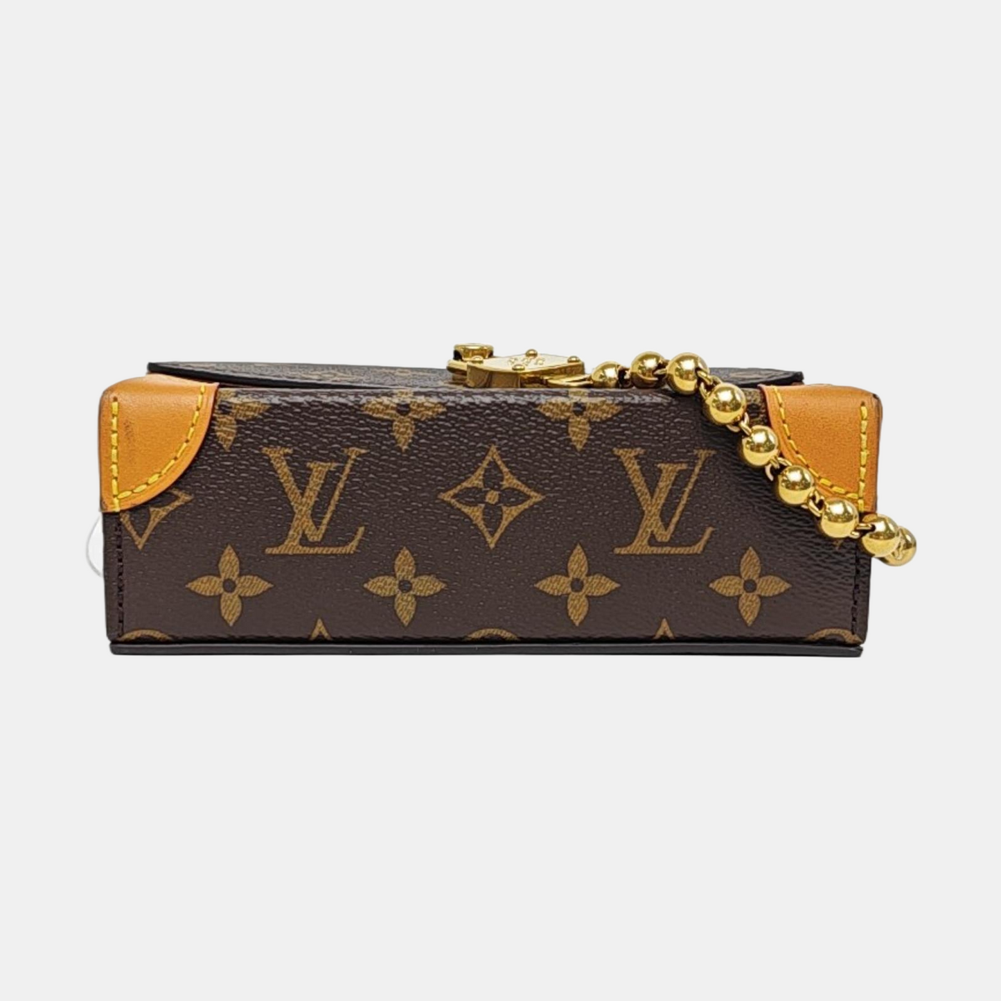 LOUIS VUITTON STEAMER Mini Deep Brown Coated Canvas Monogram Crossbody Shoulder Bag with Golden Hardware-(SKU)-968395266