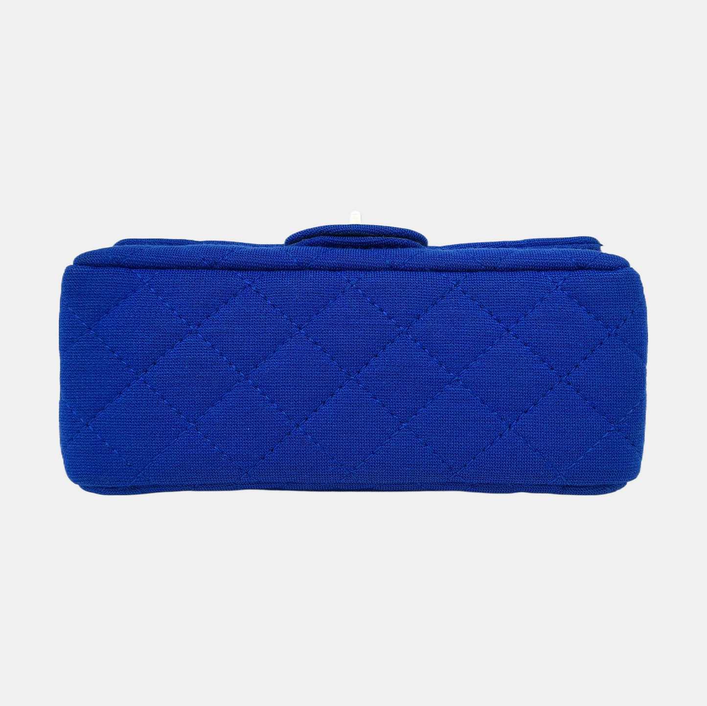 CHANEL 2.55 Blue Fabric Quilted Shoulder Bag and Crossbody with Detachable Strap, Silver Hardware, 17 Compartments-(SKU)-968553866