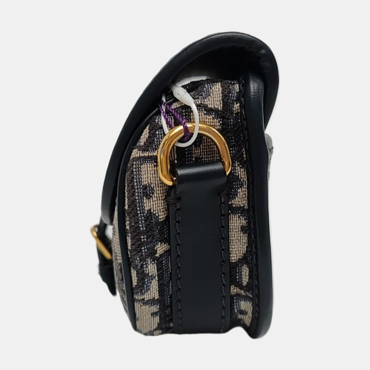 DIOR Bobby East-West Blue Canvas Monogram Embossed Shoulder Bag Crossbody Bag with Detachable Strap-(SKU)-968392687