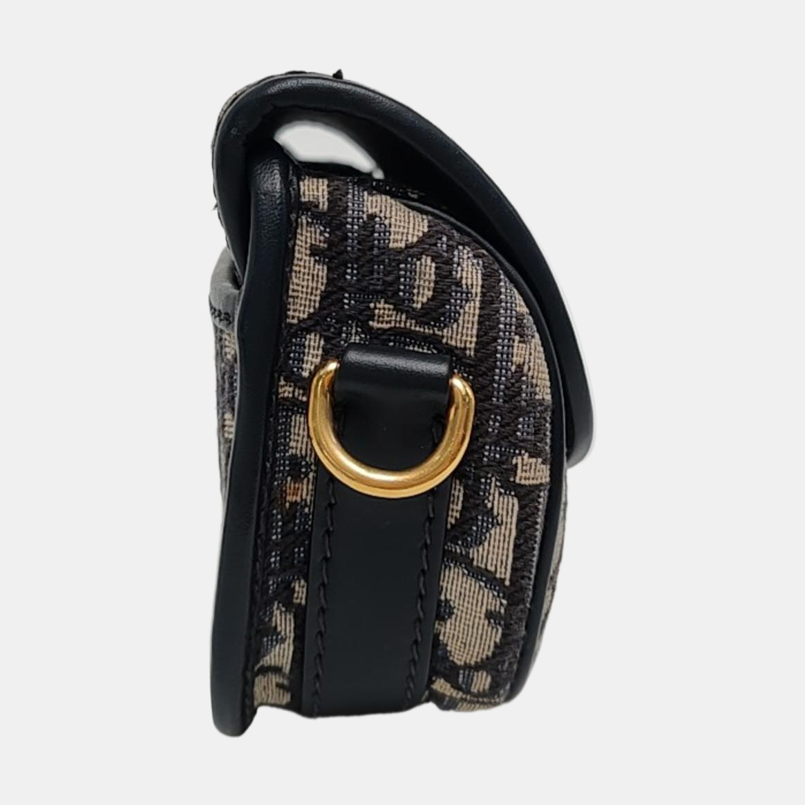 DIOR Bobby East-West Blue Canvas Monogram Embossed Shoulder Bag Crossbody Bag with Detachable Strap-(SKU)-968392687