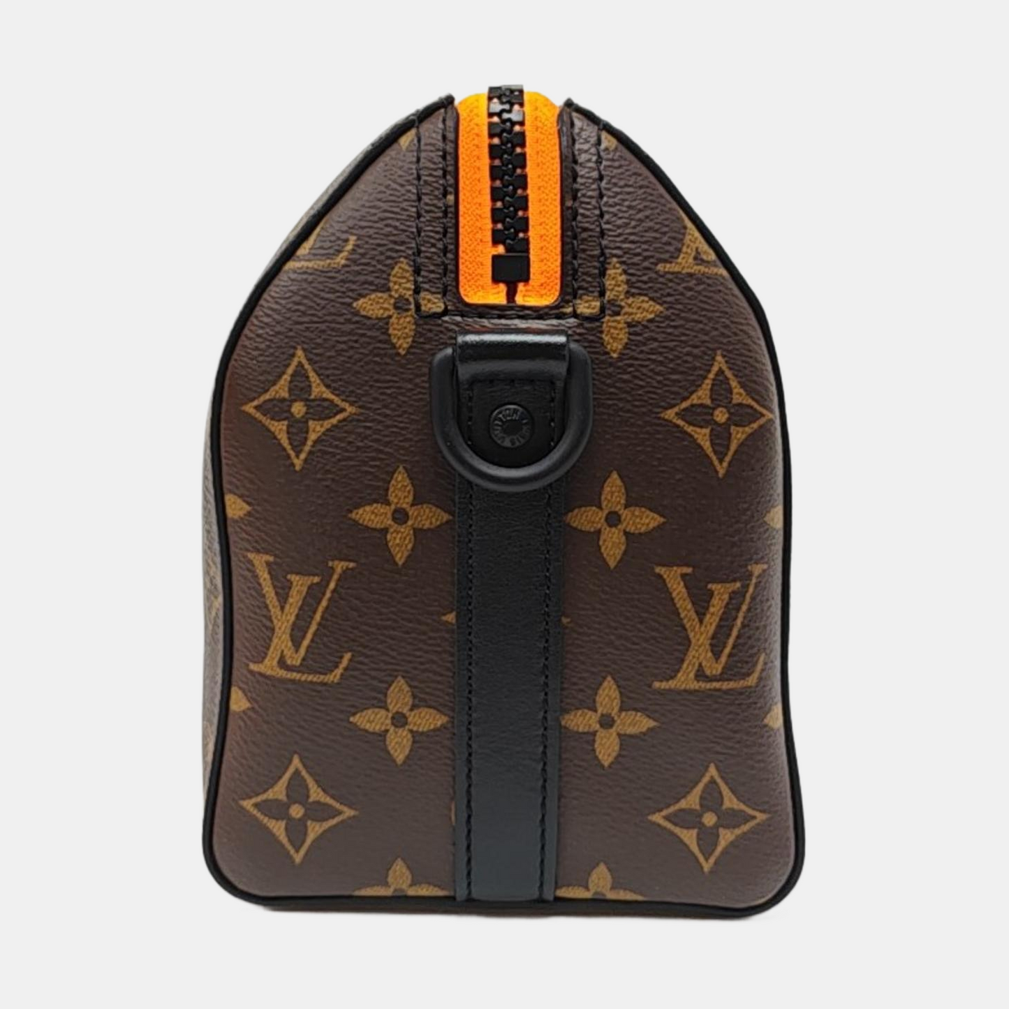 LOUIS VUITTON KEEPALL Brown Coated Canvas Monogram Boston Bag with Detachable Strap-(SKU)-968731490
