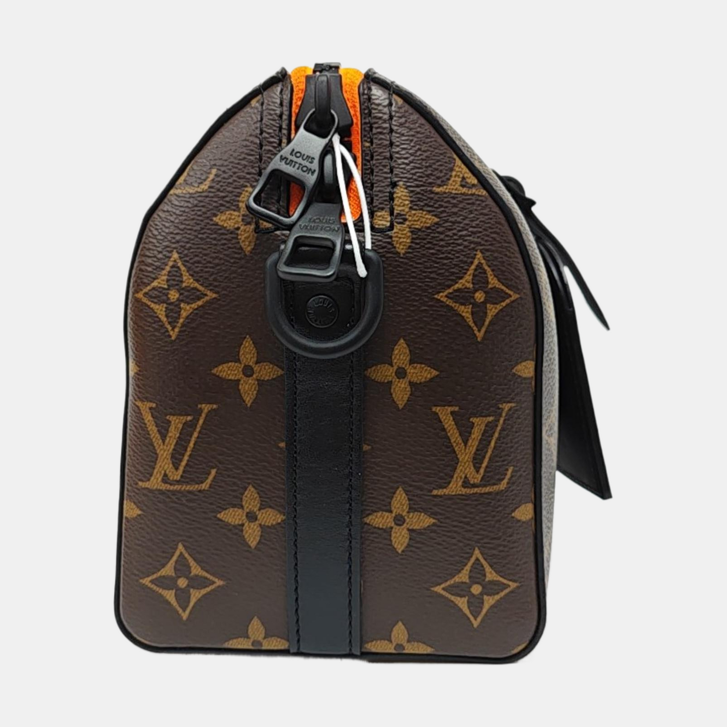 LOUIS VUITTON KEEPALL Brown Coated Canvas Monogram Boston Bag with Detachable Strap-(SKU)-968731490