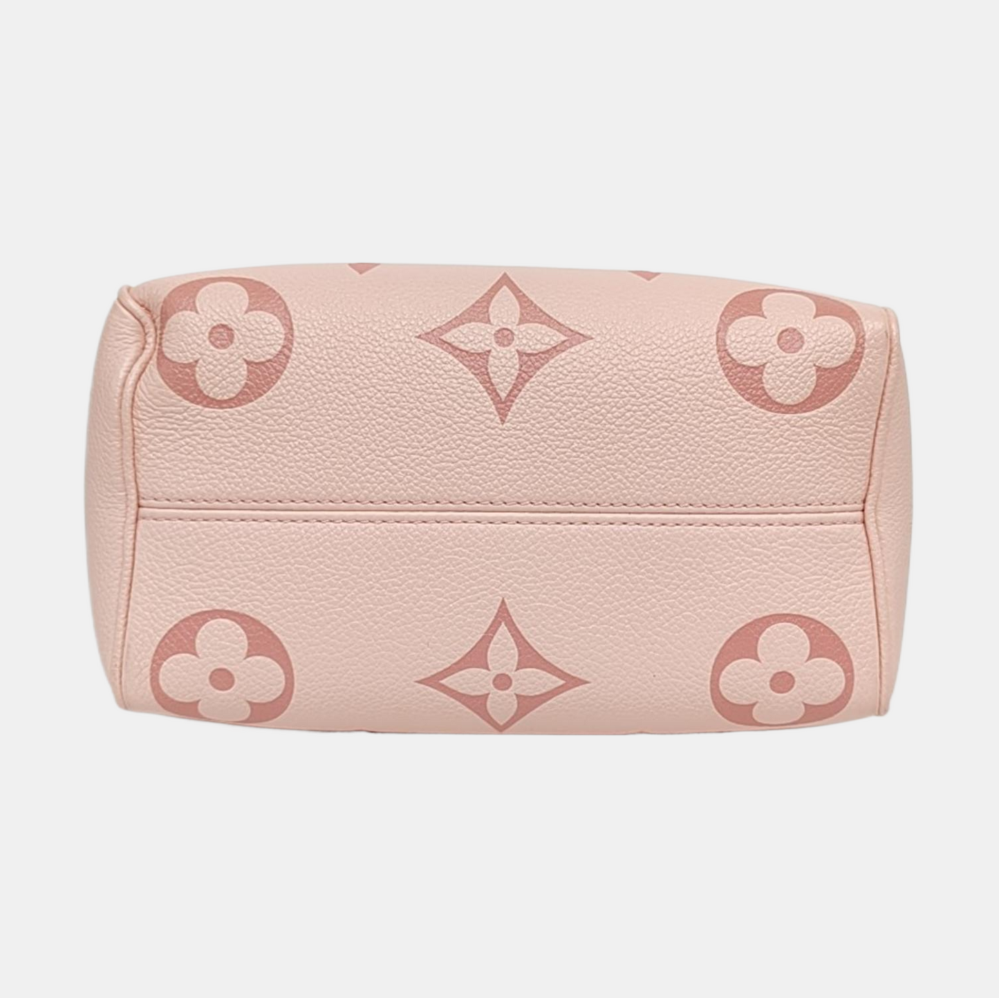 LOUIS VUITTON SPEEDY 20 Pink Calfskin Monogram Boston Bag Single Shoulder Bag Handbag Crossbody Bag Detachable Strap-(SKU)-968552559