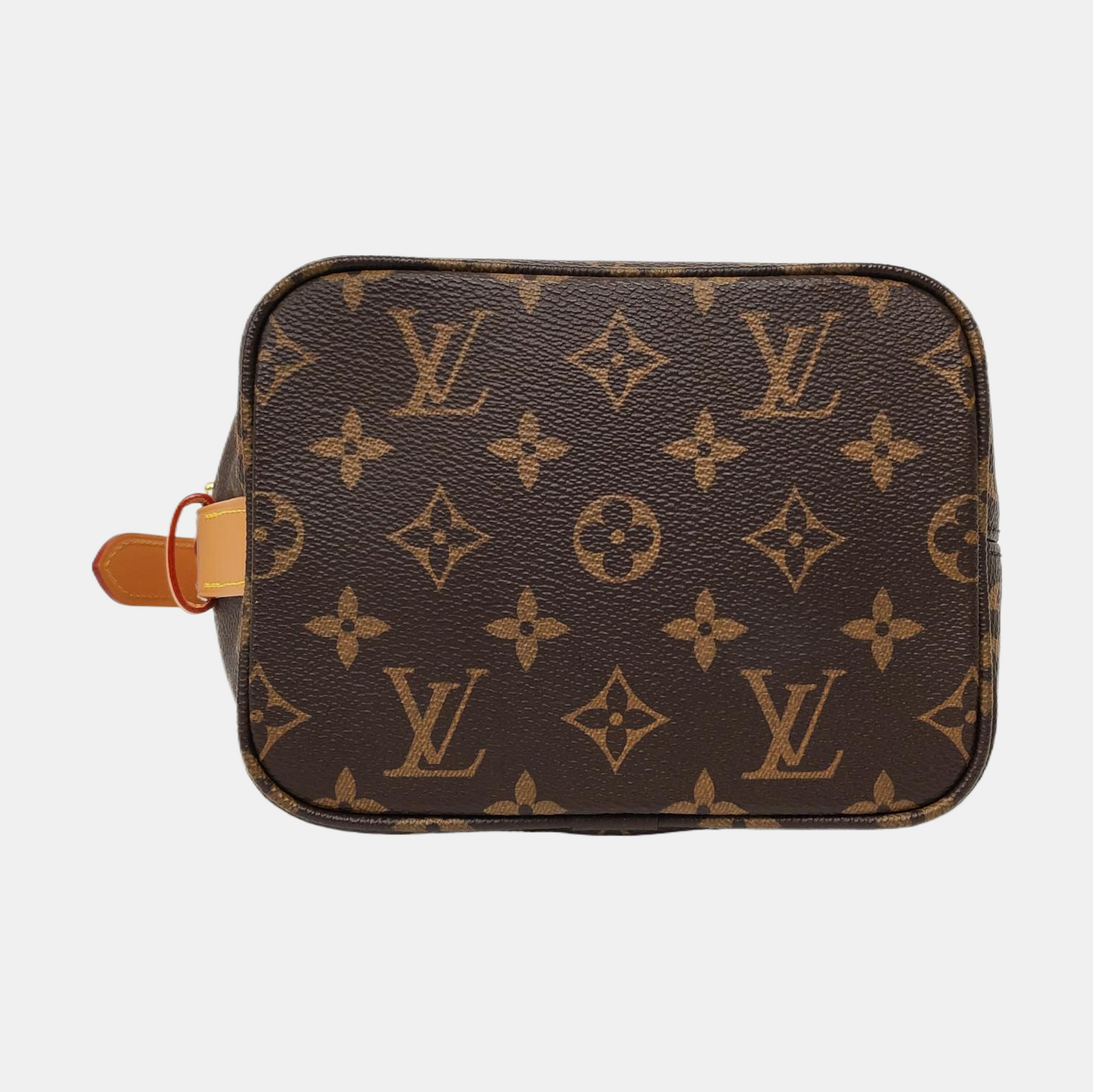 LOUIS VUITTON ALL IN Small Size Brown Coated Canvas Monogram Crossbody Shoulder Bag with Gold Hardware Removable Shoulder Strap-(SKU)-968721073