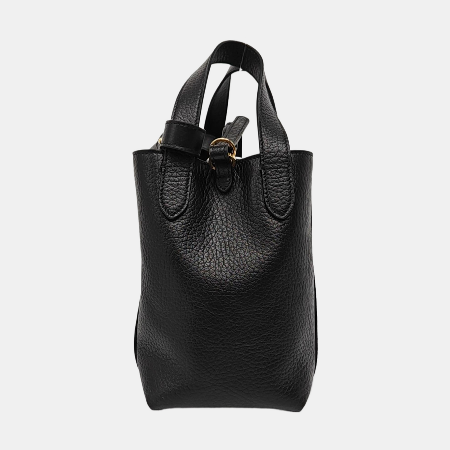 DIOR CD Signature Small Black Leather Crossbody Bag with Gold Hardware and Removable Strap-(SKU)-968313173