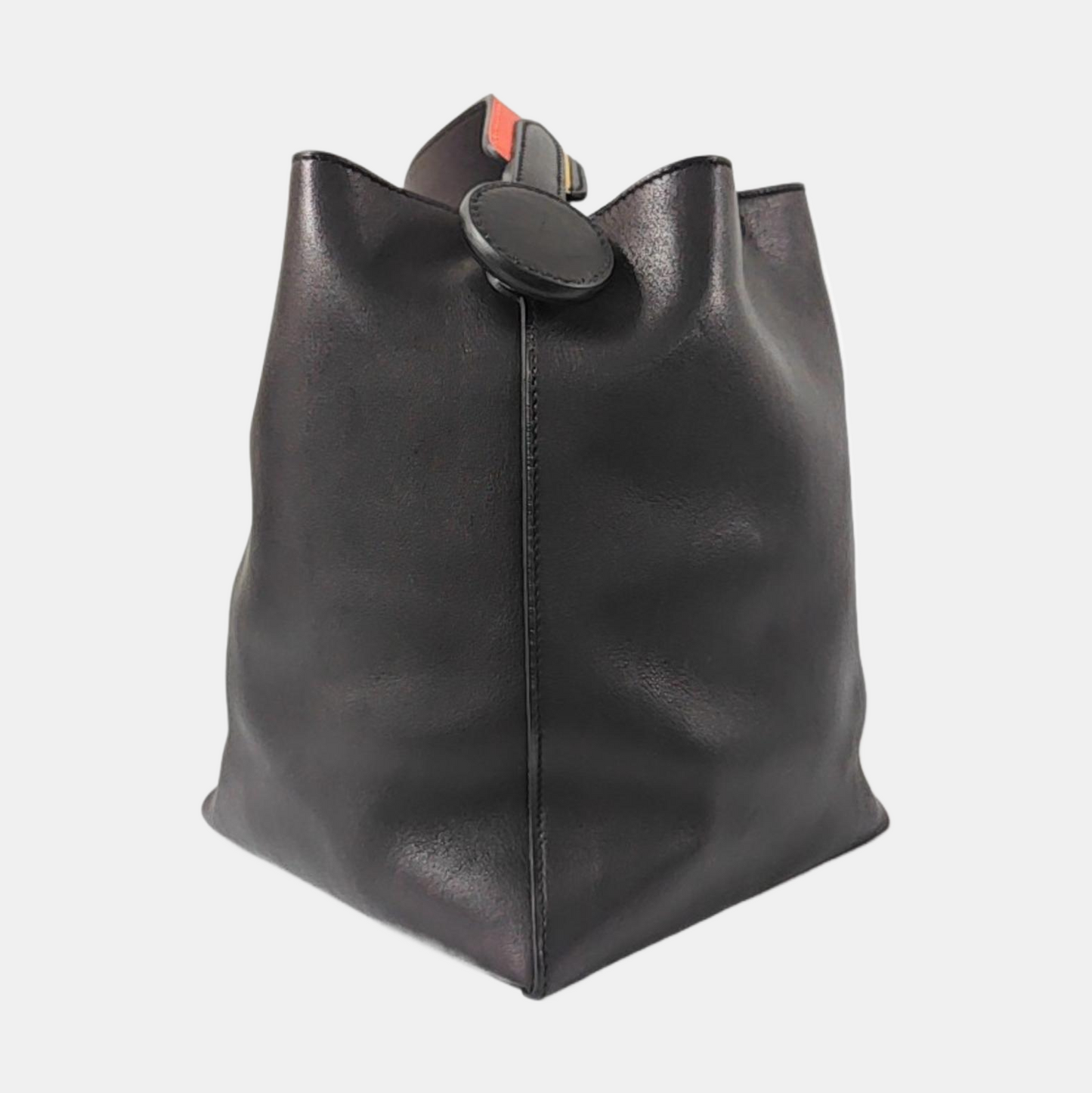 HERMÈS Licol Black Swift Calfskin Single Shoulder Bag with Shoulder Strap and Silver Hardware-(SKU)-960474634