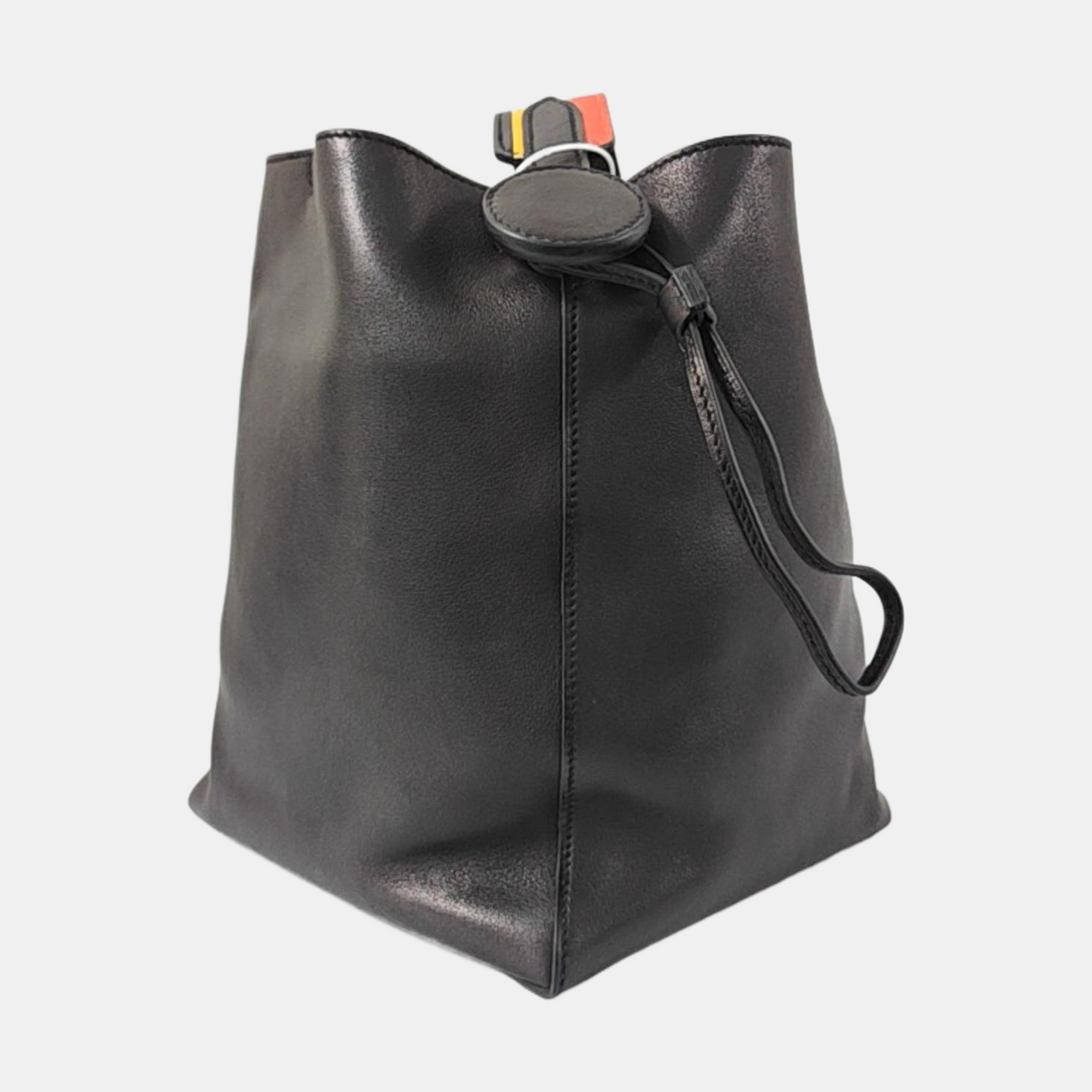 HERMÈS Licol Black Swift Calfskin Single Shoulder Bag with Shoulder Strap and Silver Hardware-(SKU)-960474634