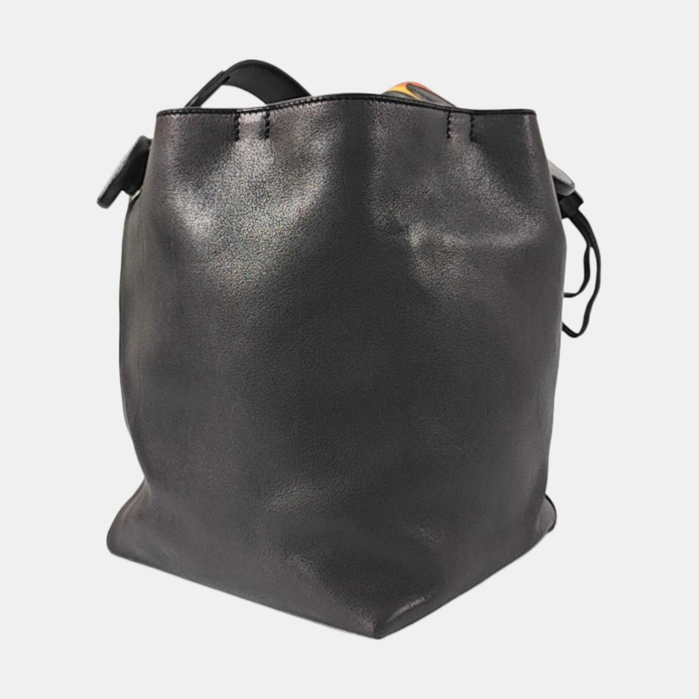 HERMÈS Licol Black Swift Calfskin Single Shoulder Bag with Shoulder Strap and Silver Hardware-(SKU)-960474634