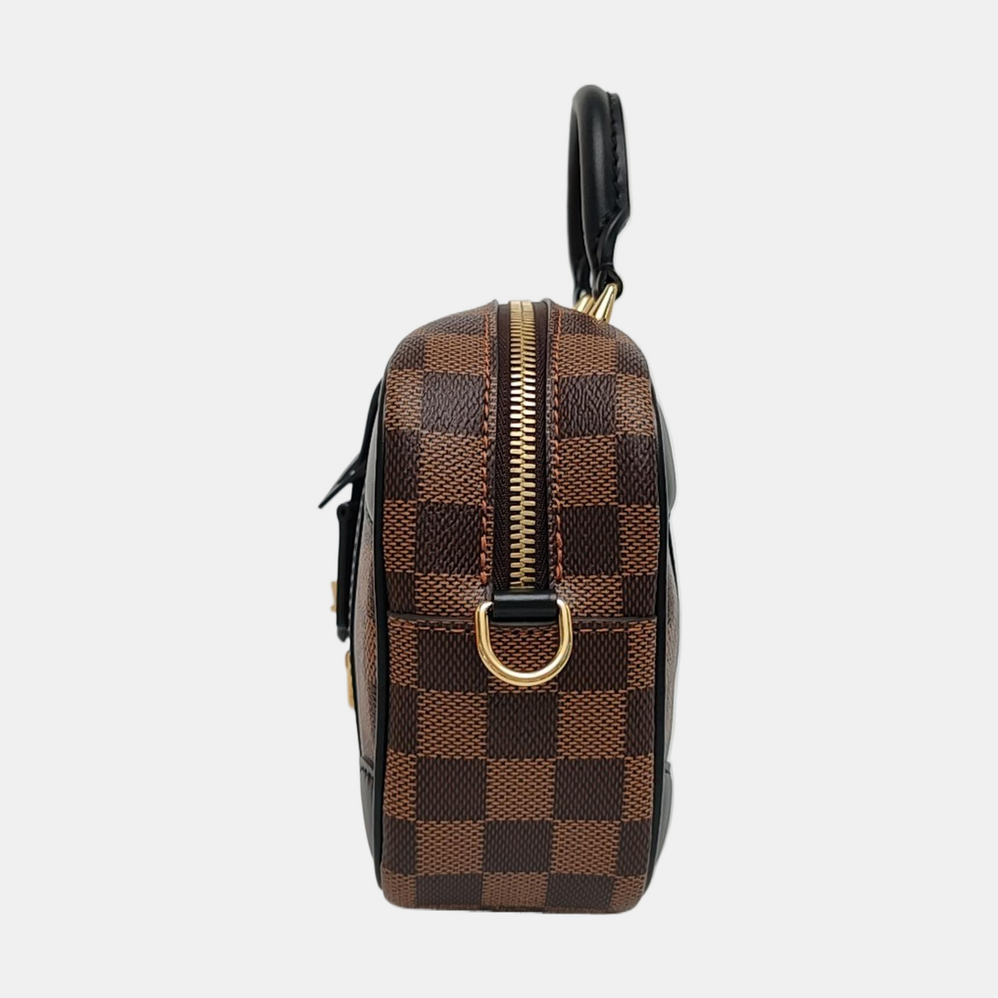 LOUIS VUITTON VALISETTE BB Brown Coated Canvas Checkered Camera Bag Crossbody Bag Removable Strap-(SKU)-968883454