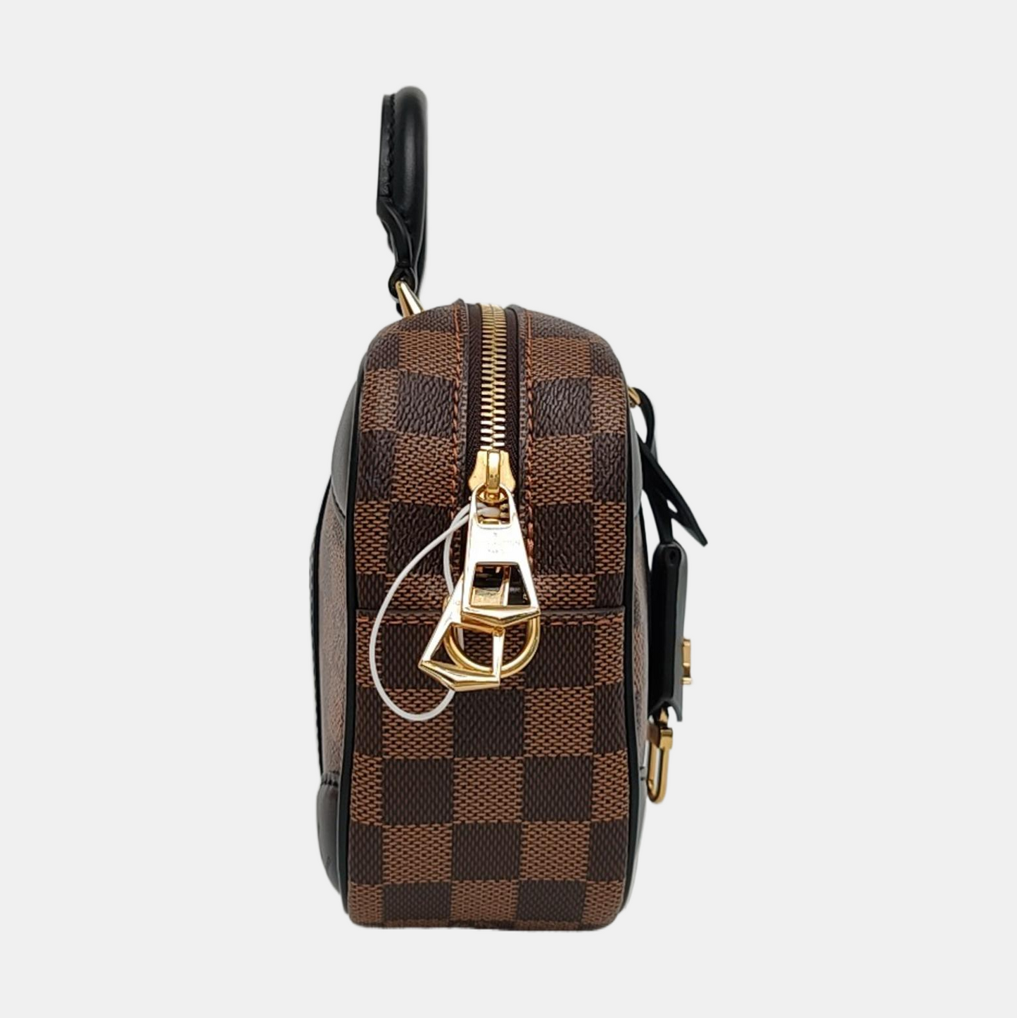 LOUIS VUITTON VALISETTE BB Brown Coated Canvas Checkered Camera Bag Crossbody Bag Removable Strap-(SKU)-968883454