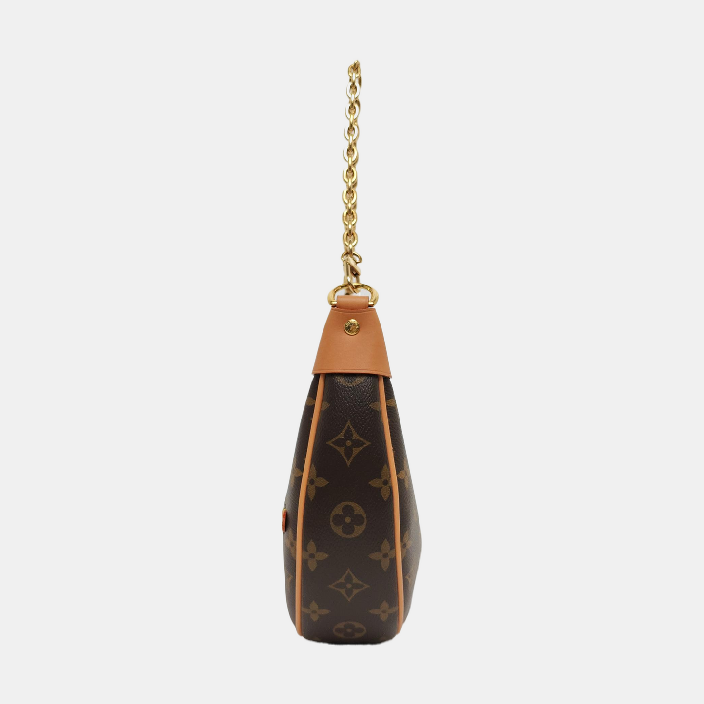 LOUIS VUITTON LOOP Brown Coated Canvas Monogram Pea Bag Shoulder Bag Crossbody Strap with 2 Removable Straps Accessories Included-(SKU)-968827015