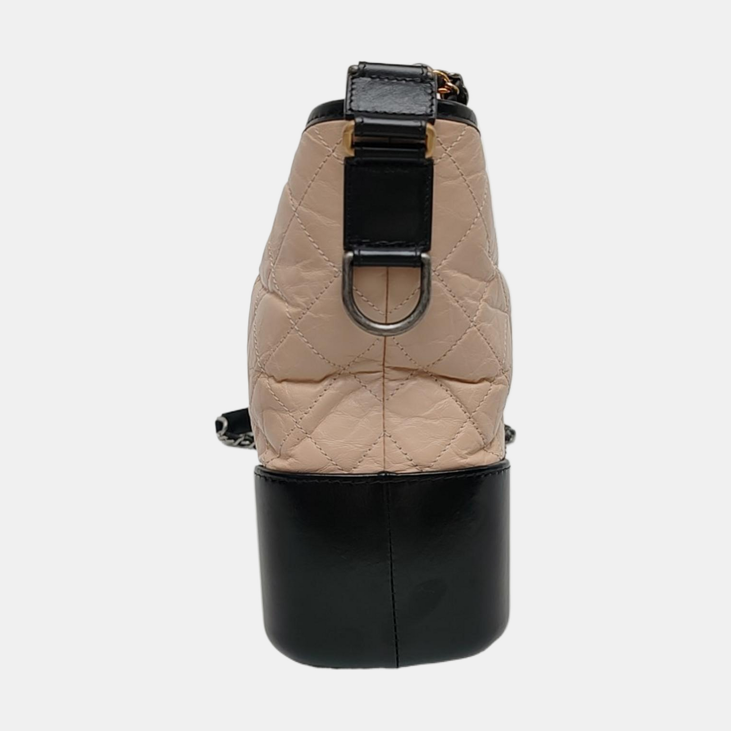 CHANEL GABRIELLE Medium Beige Quilted Leather Hobo Shoulder Bag Crossbody Bag with Detachable Strap-(SKU)-968972400