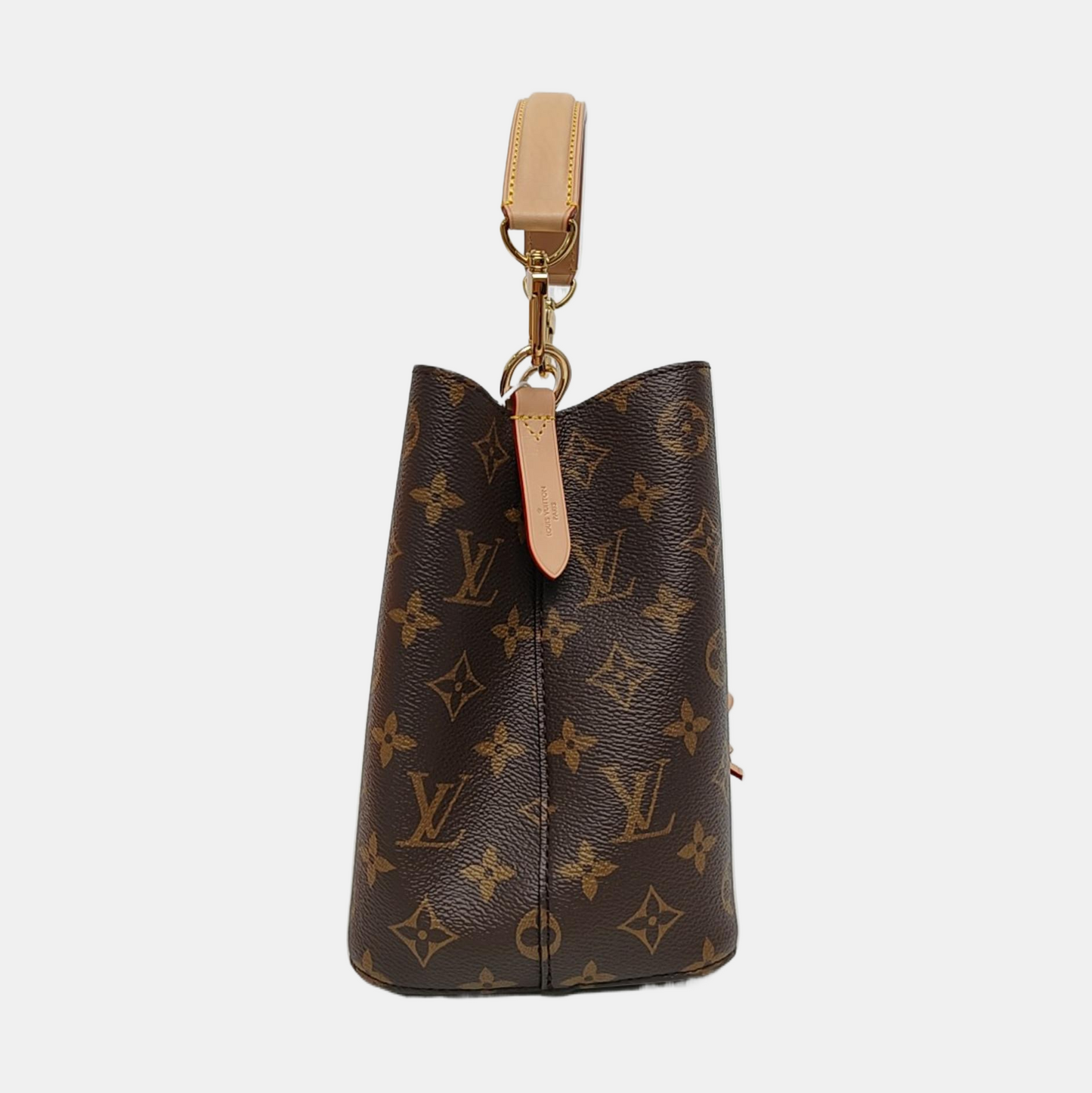 LOUIS VUITTON NÉONOÉ BB Brown Coated Canvas Monogram Crossbody Shoulder Bag Golden Hardware 2 Removable Straps-(SKU)-969181432