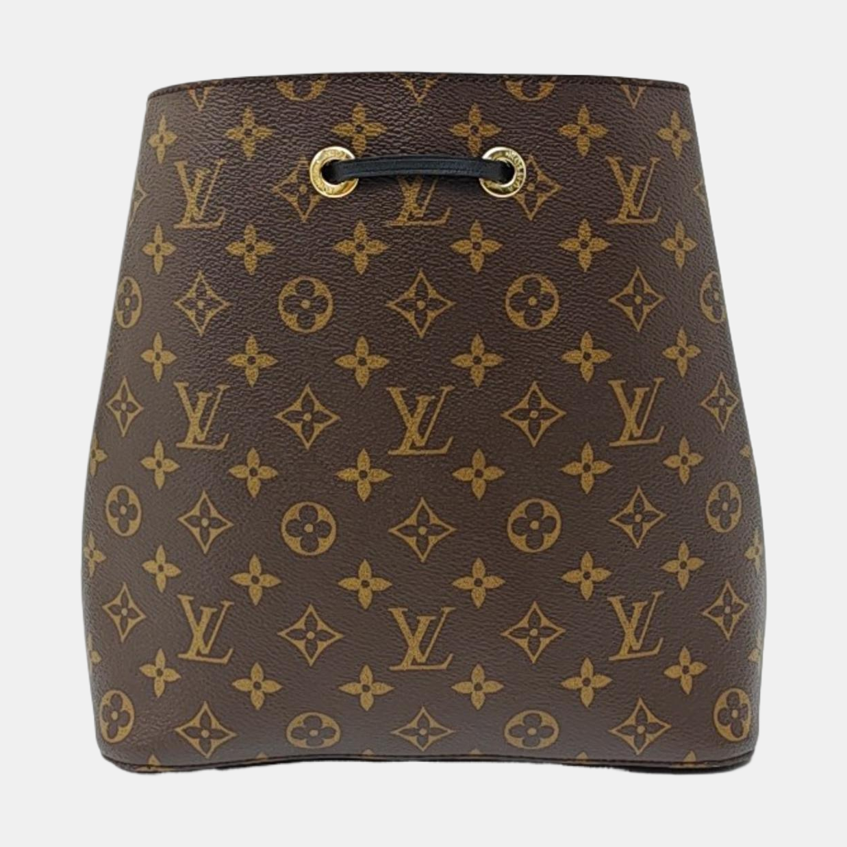LOUIS VUITTON NÉONOÉ Medium Brown Coated Canvas Monogram Neverfull Shoulder Bag with Gold Hardware and Detachable Strap-(SKU)-964794729