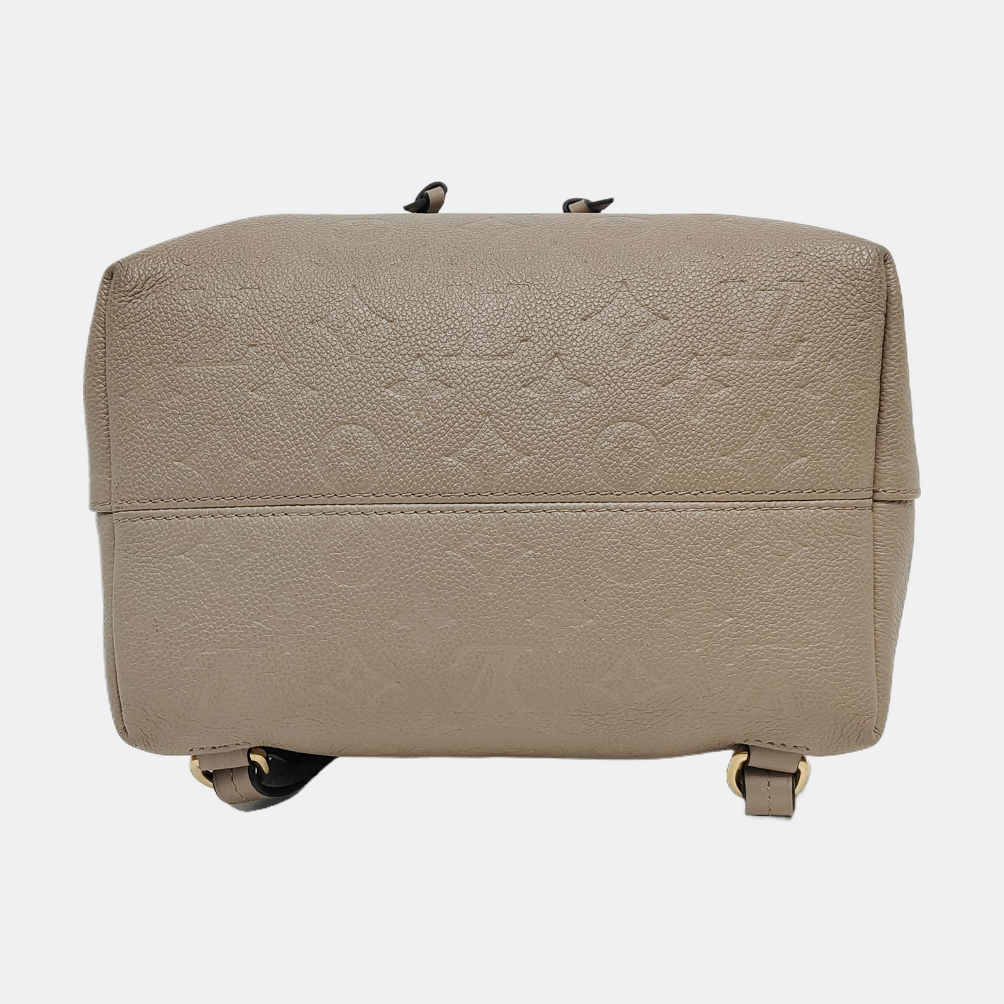 LOUIS VUITTON MONTSOURIS Grey Leather Monogram Embossed Backpack Tote Bag Golden Hardware-(SKU)-969217937