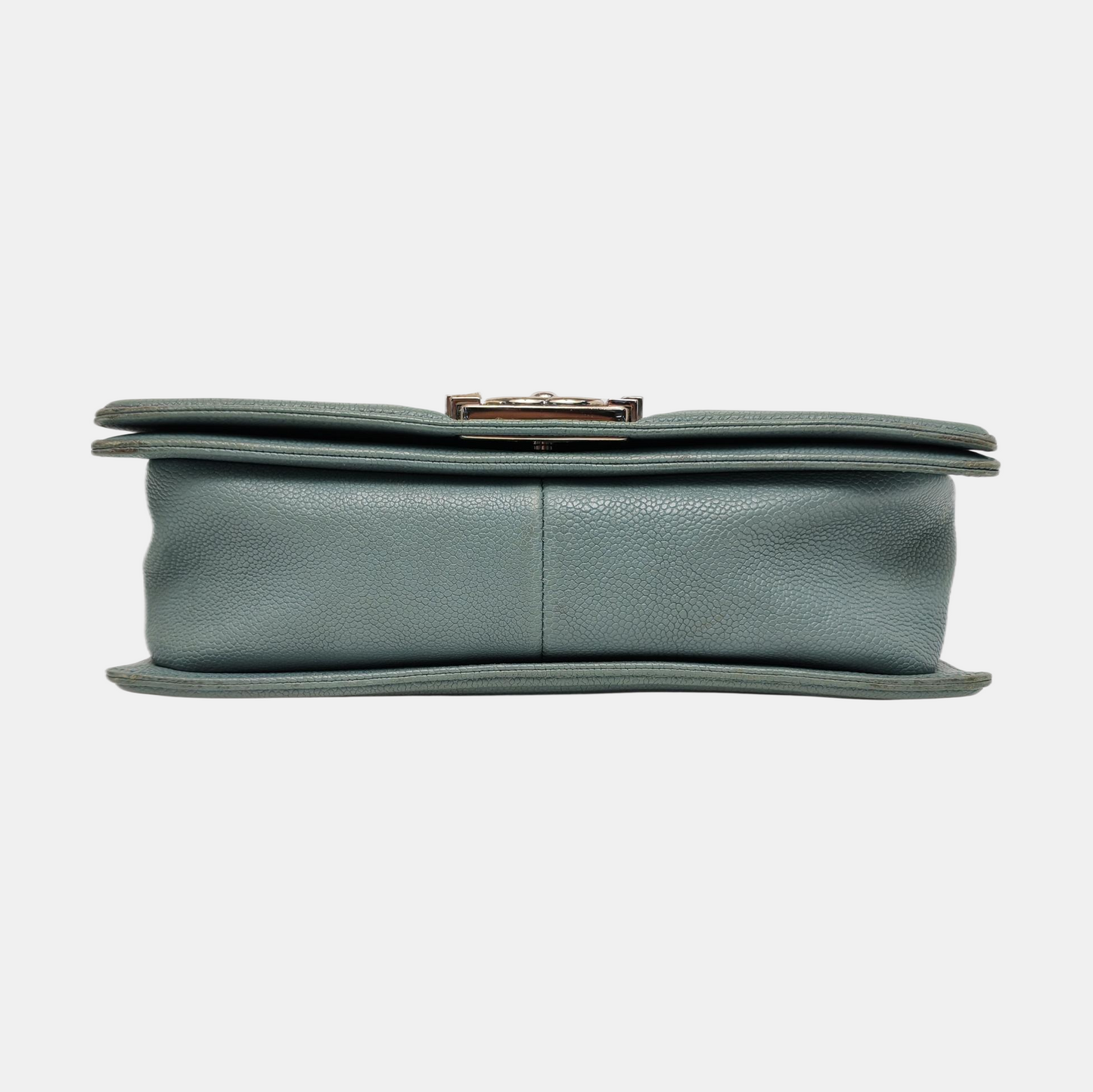 CHANEL BOY CHANEL Medium Green Calfskin Quilted Cannage Single Shoulder Bag, Crossbody Bag with Detachable Strap and Gold/Silver Hardware-(SKU)-969449479