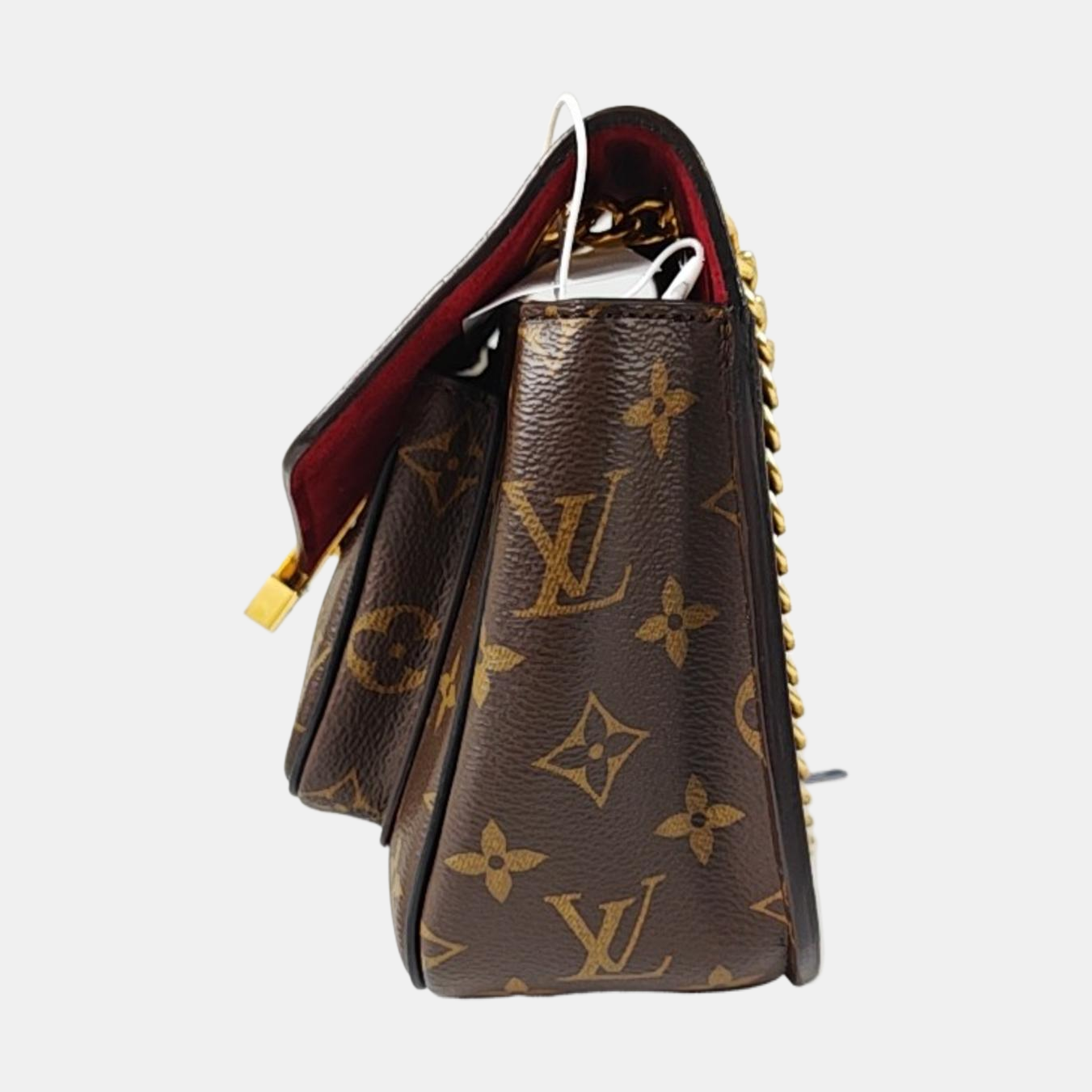 LOUIS VUITTON PASSY Brown Coated Canvas Monogram Crossbody Shoulder Bag with Gold Hardware-(SKU)-969470461