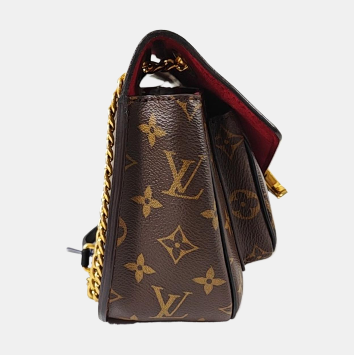 LOUIS VUITTON PASSY Brown Coated Canvas Monogram Crossbody Shoulder Bag with Gold Hardware-(SKU)-969470461