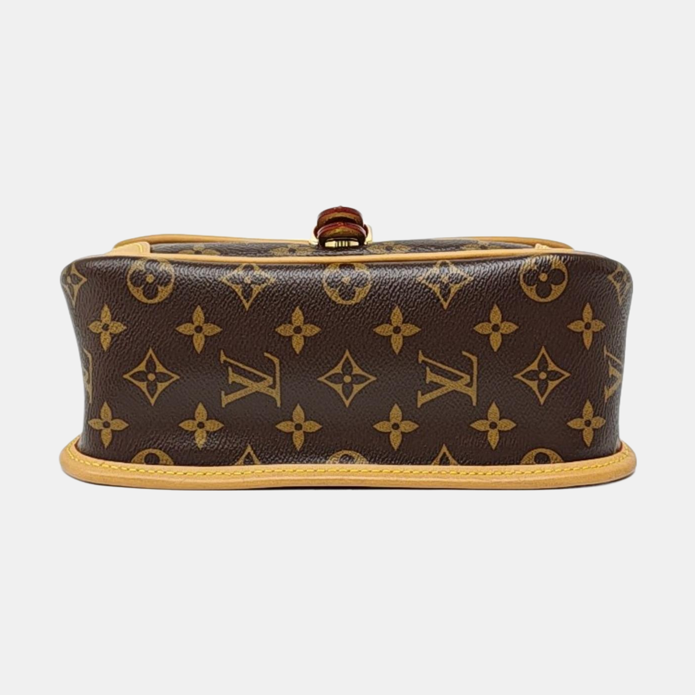 LOUIS VUITTON DIANE Color Block Coated Canvas Monogram Crossbody Handbag Clutch Single Shoulder Bag 2 Straps Golden Hardware-(SKU)-969178669