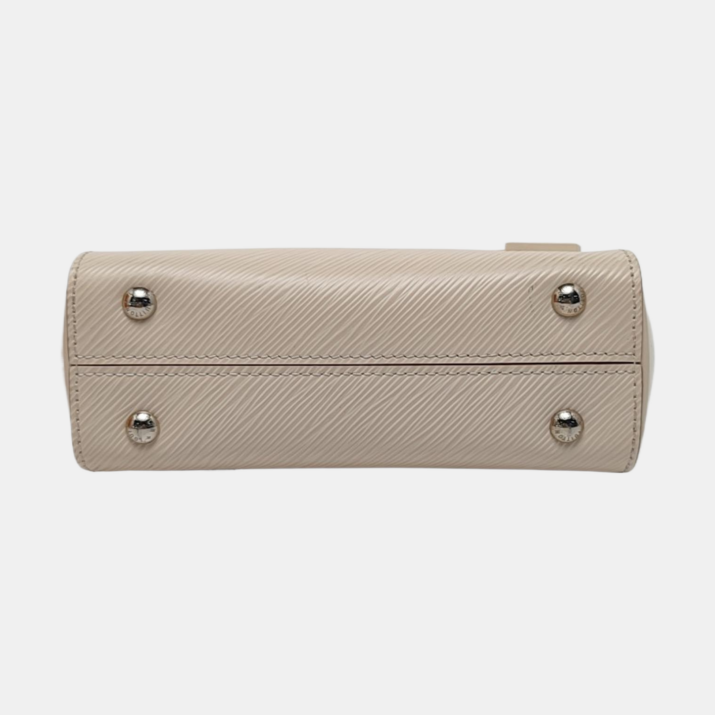 LOUIS VUITTON CLUNY Mini Size Beige EPI Calfskin Water Ripple Pattern Shoulder Bag Tote Bag Crossbody Bag Silver Hardware Removable Strap Included Accessories Complete-(SKU)-969178861
