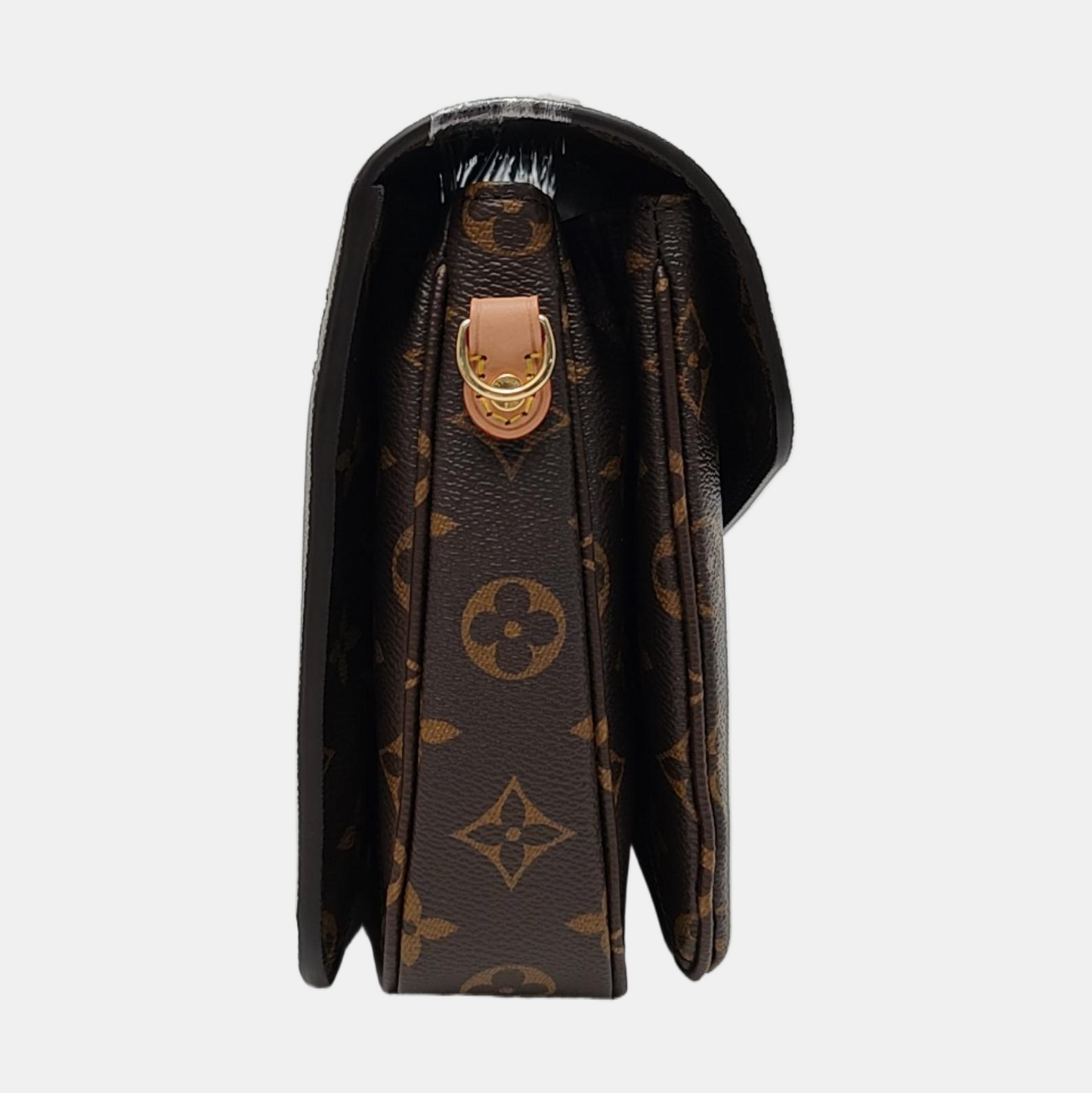 LOUIS VUITTON MÉTIS Medium Brown Coated Canvas Monogram Vernis Messenger Bag Crossbody Bag Shoulder Bag Tote Bag Adjustable Strap Golden Hardware Complete Accessories-(SKU)-969538563