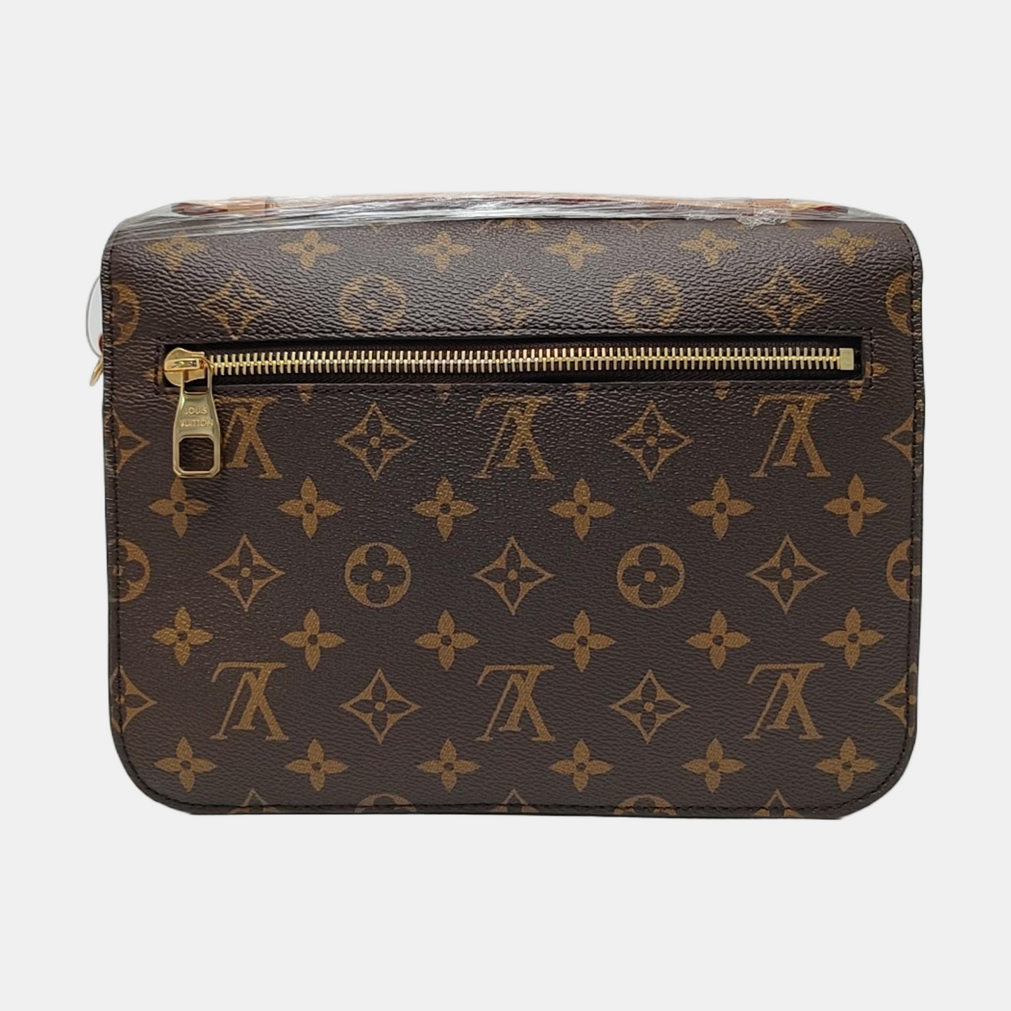 LOUIS VUITTON MÉTIS Medium Brown Coated Canvas Monogram Vernis Messenger Bag Crossbody Bag Shoulder Bag Tote Bag Adjustable Strap Golden Hardware Complete Accessories-(SKU)-969538563