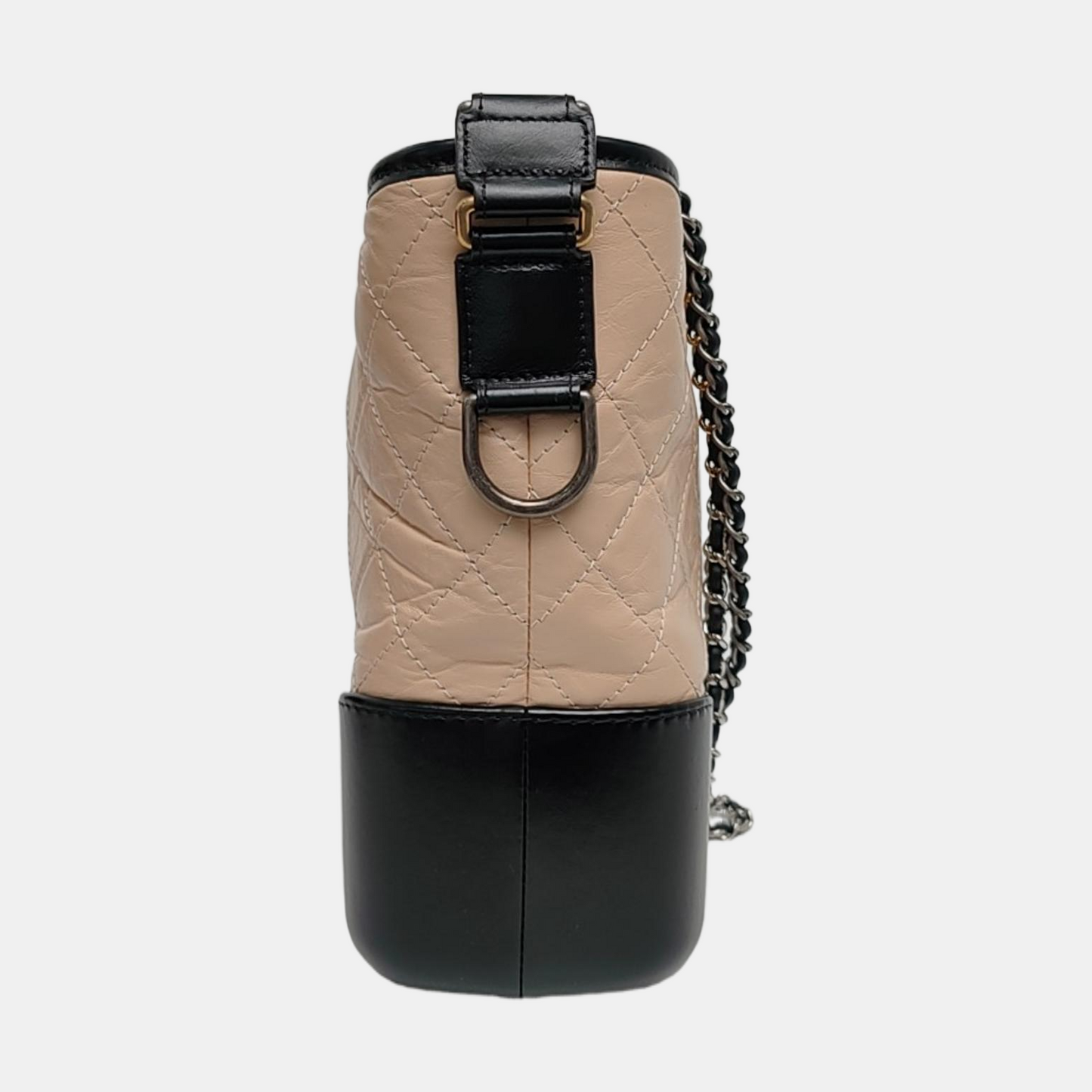 CHANEL GABRIELLE Medium Beige Quilted Leather Hobo Shoulder Bag Crossbody Bag with Detachable Strap-(SKU)-969446308