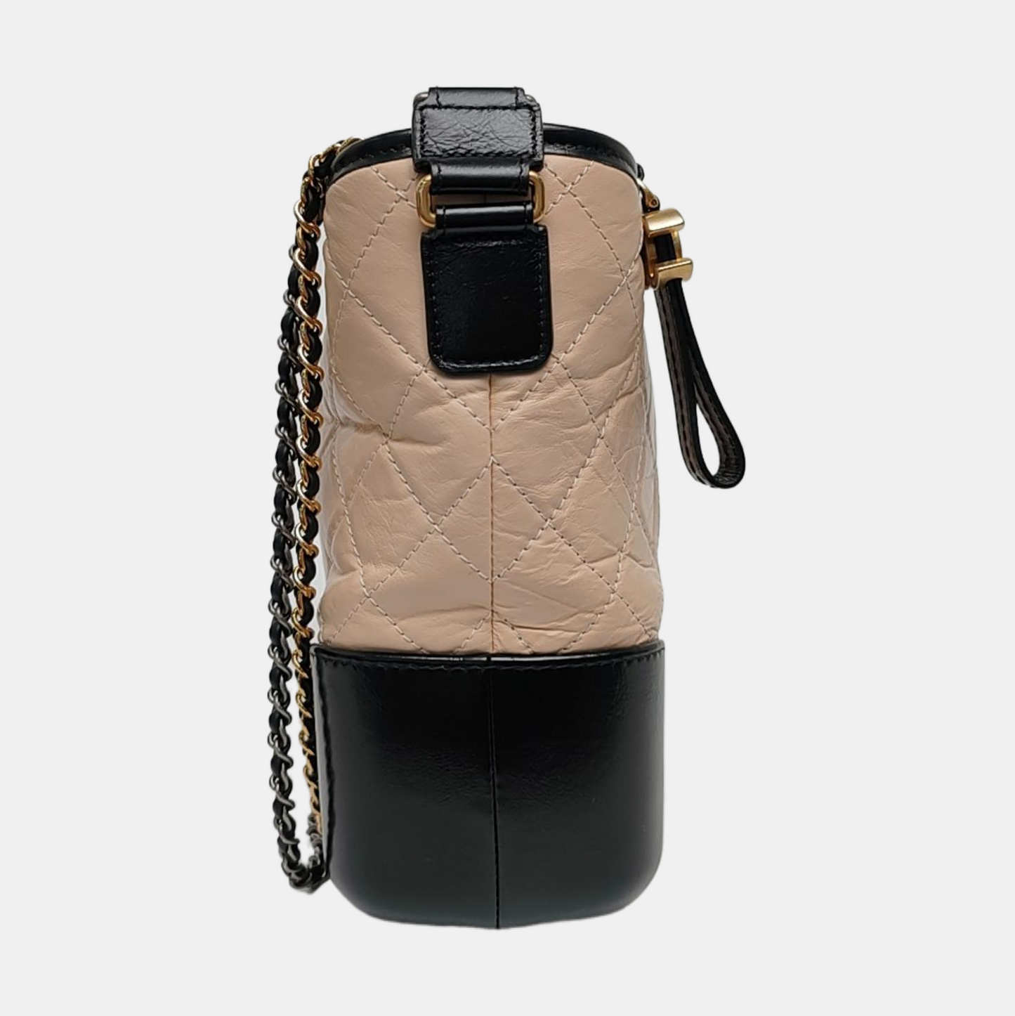 CHANEL GABRIELLE Medium Beige Quilted Leather Hobo Shoulder Bag Crossbody Bag with Detachable Strap-(SKU)-969446308