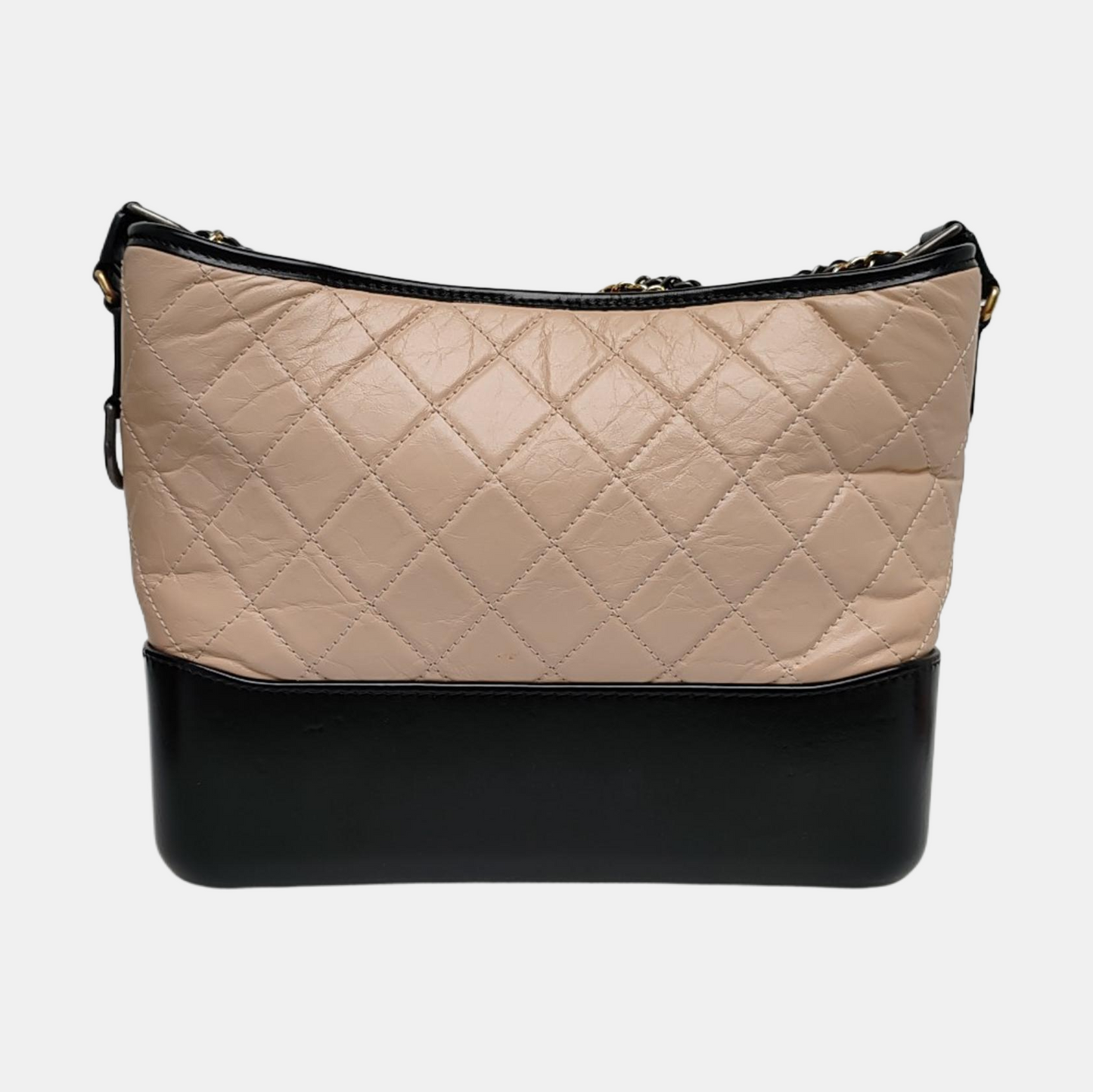 CHANEL GABRIELLE Medium Beige Quilted Leather Hobo Shoulder Bag Crossbody Bag with Detachable Strap-(SKU)-969446308