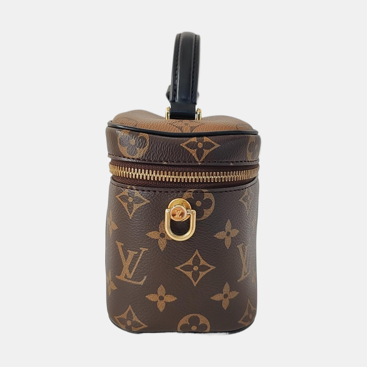 LOUIS VUITTON NICE Small Brown Coated Canvas Vintage Shoulder Bag Tote Bag Crossbody Bag Gold Hardware Removable Strap-(SKU)-969536656