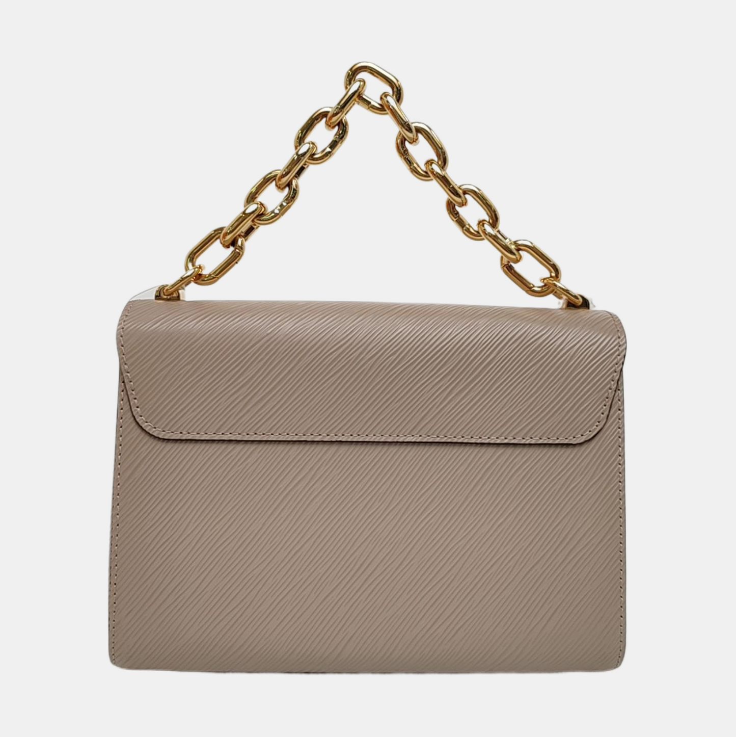 LOUIS VUITTON TWIST Medium Khaki EPI Calfskin Water Ripple Single Shoulder Bag Handbag Crossbody Bag Detachable Strap-(SKU)-969538315