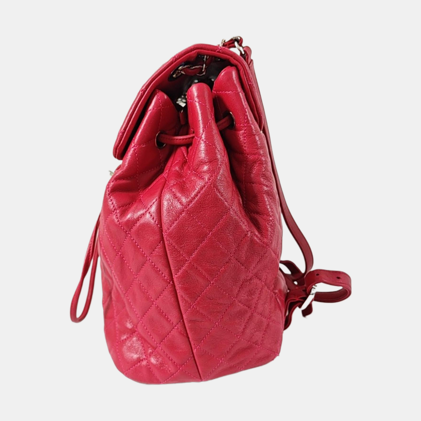 CHANEL URBAN SPIRIT Small Marsala Lamb Leather Quilted Backpack with Detachable Strap-(SKU)-969502621