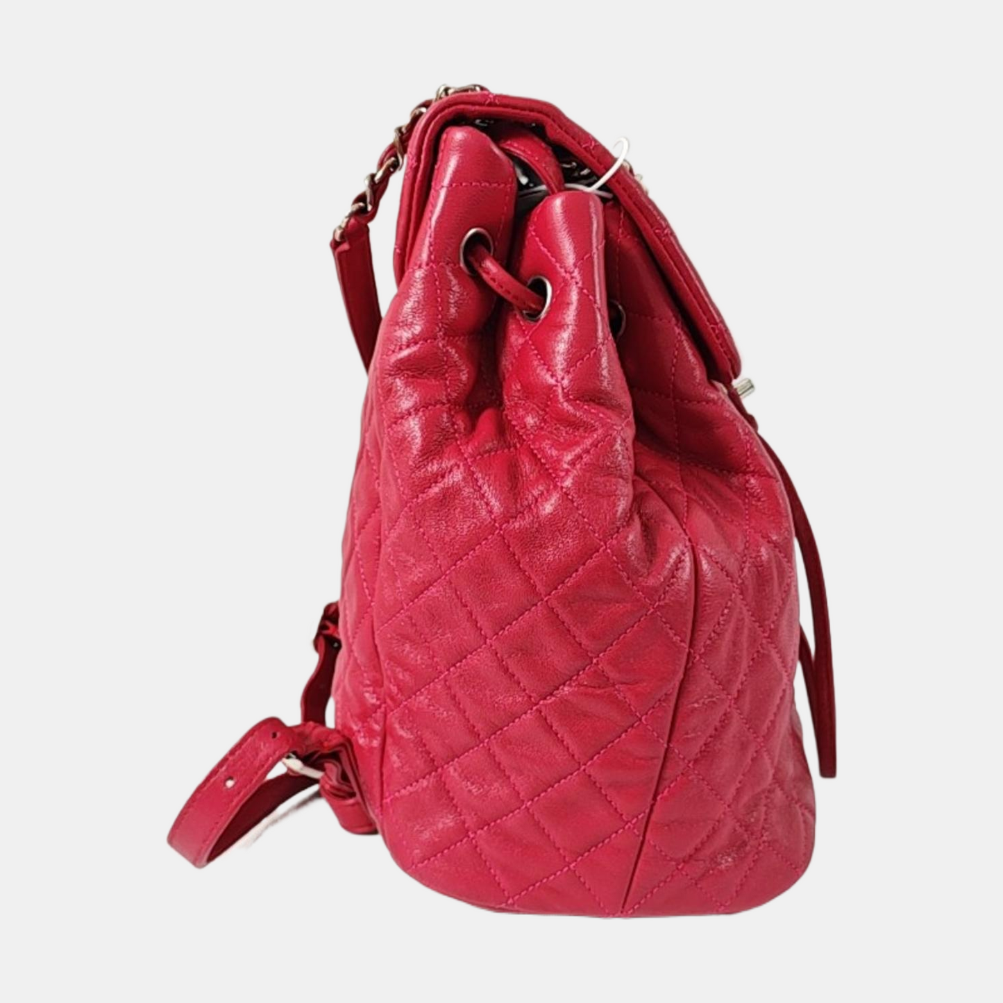 CHANEL URBAN SPIRIT Small Marsala Lamb Leather Quilted Backpack with Detachable Strap-(SKU)-969502621