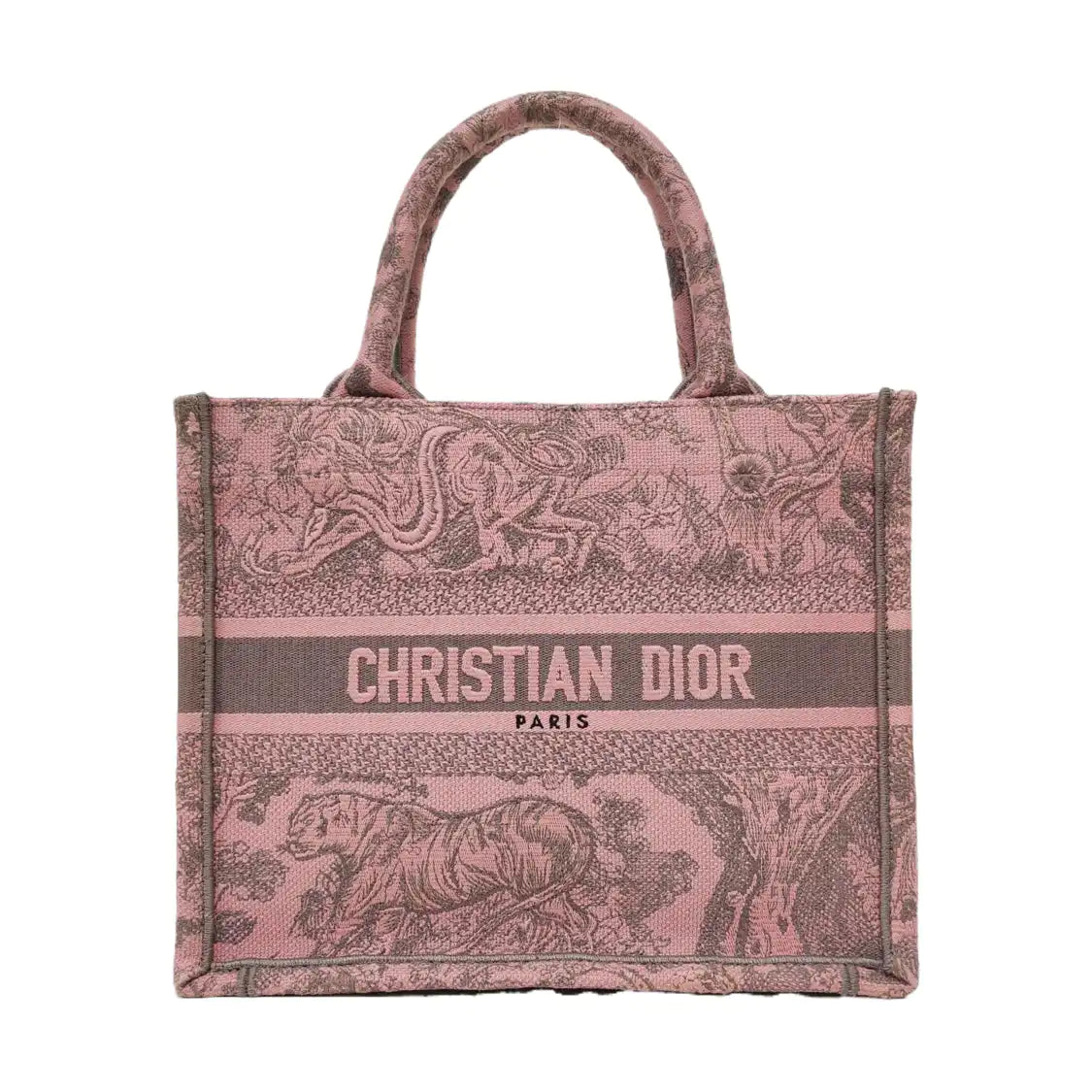 DIOR Book Tote Small Multicolor Canvas Embroidered Handbag-(SKU)-969561946
