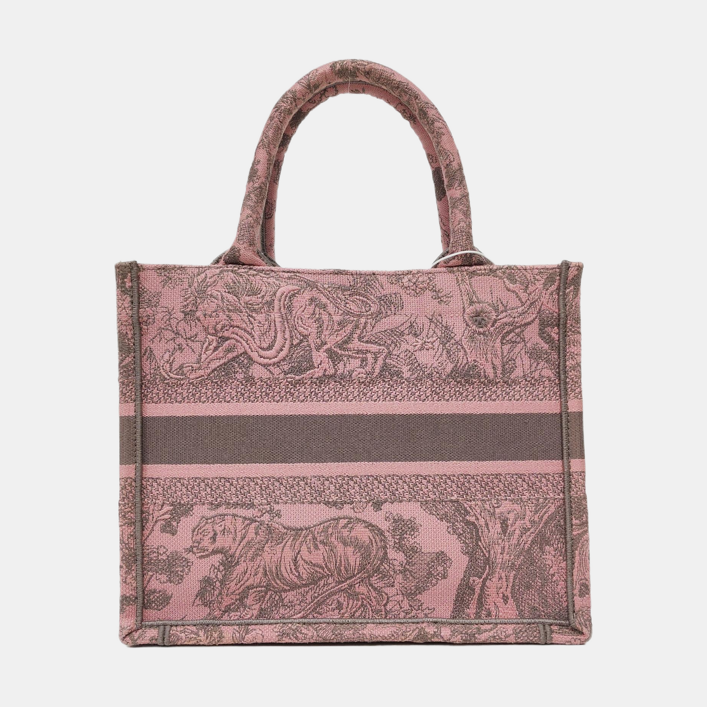 DIOR Book Tote Small Multicolor Canvas Embroidered Handbag-(SKU)-969561946