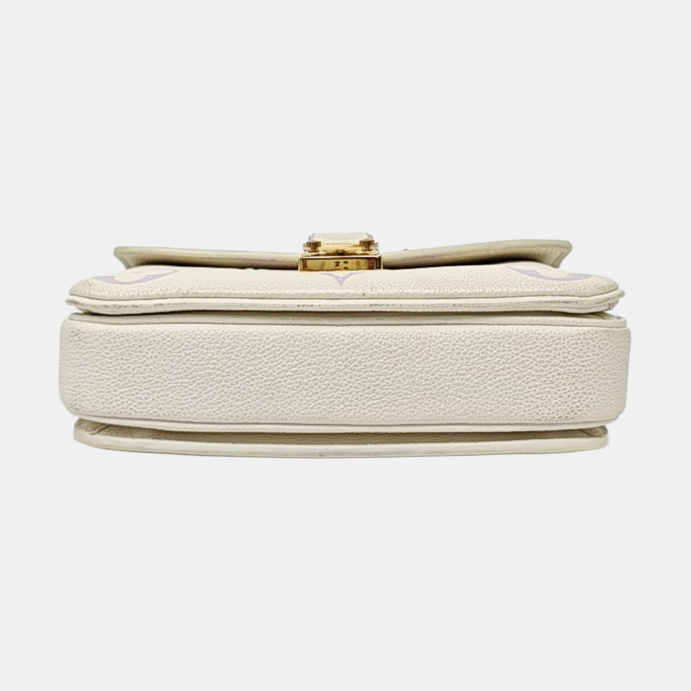 LOUIS VUITTON MÉTIS EAST WEST White Leather Monogram Embossed Messenger Bag Crossbody Tote Bag Shoulder Bag Golden Hardware Removable Shoulder Strap-(SKU)-963714224