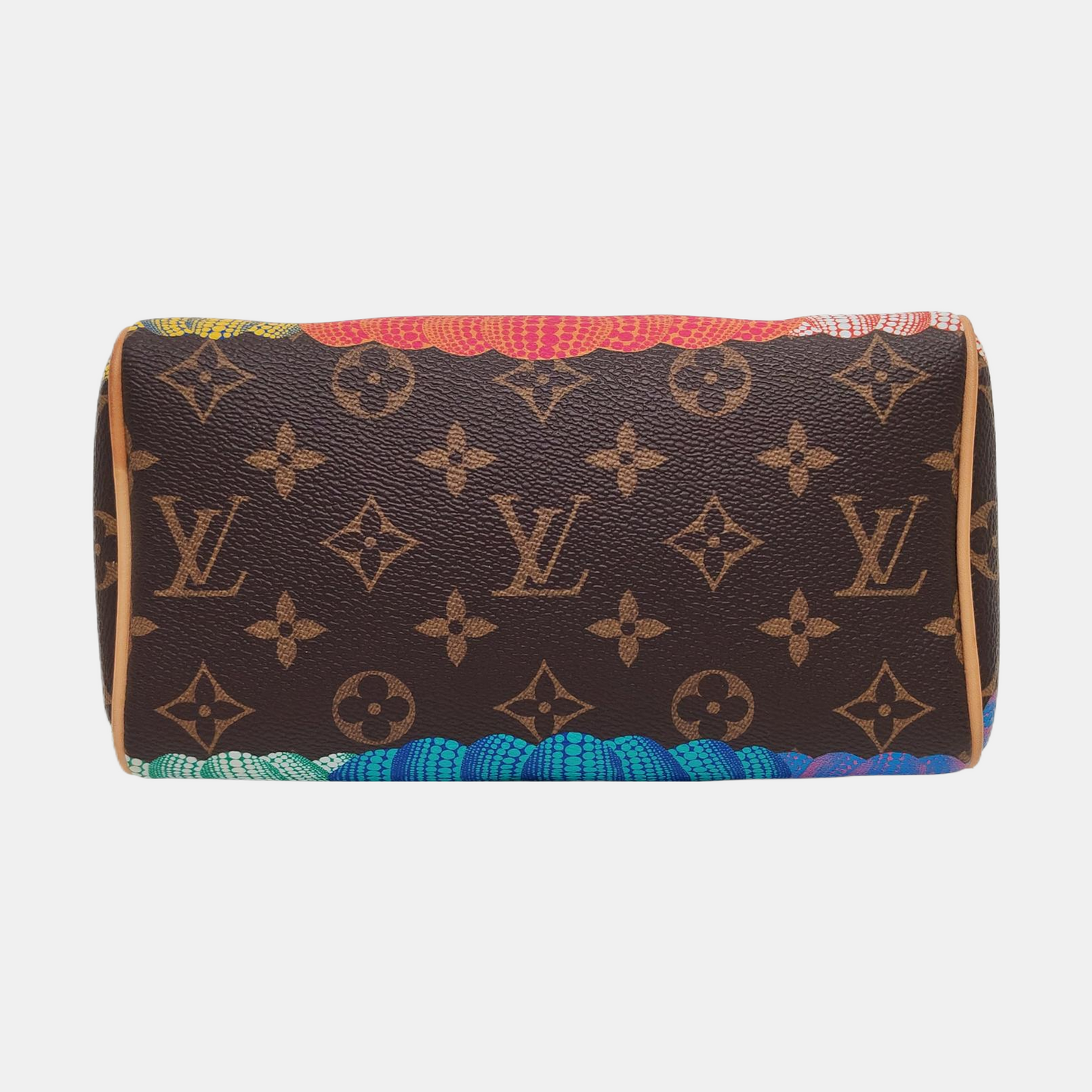 LOUIS VUITTON SPEEDY 20 Brown Coated Canvas Monogram Print Single Shoulder Bag Handbag Crossbody Bag Detachable Strap-(SKU)-969020849