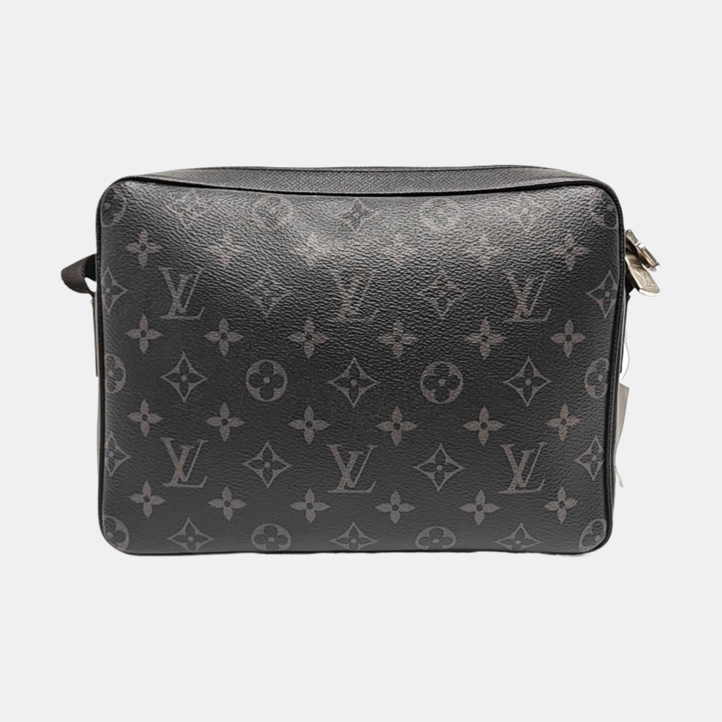 LOUIS VUITTON OUTDOOR Small Black Calfskin Monogram Messenger Bag Shoulder Bag Crossbody with Silver Hardware-(SKU)-969653637