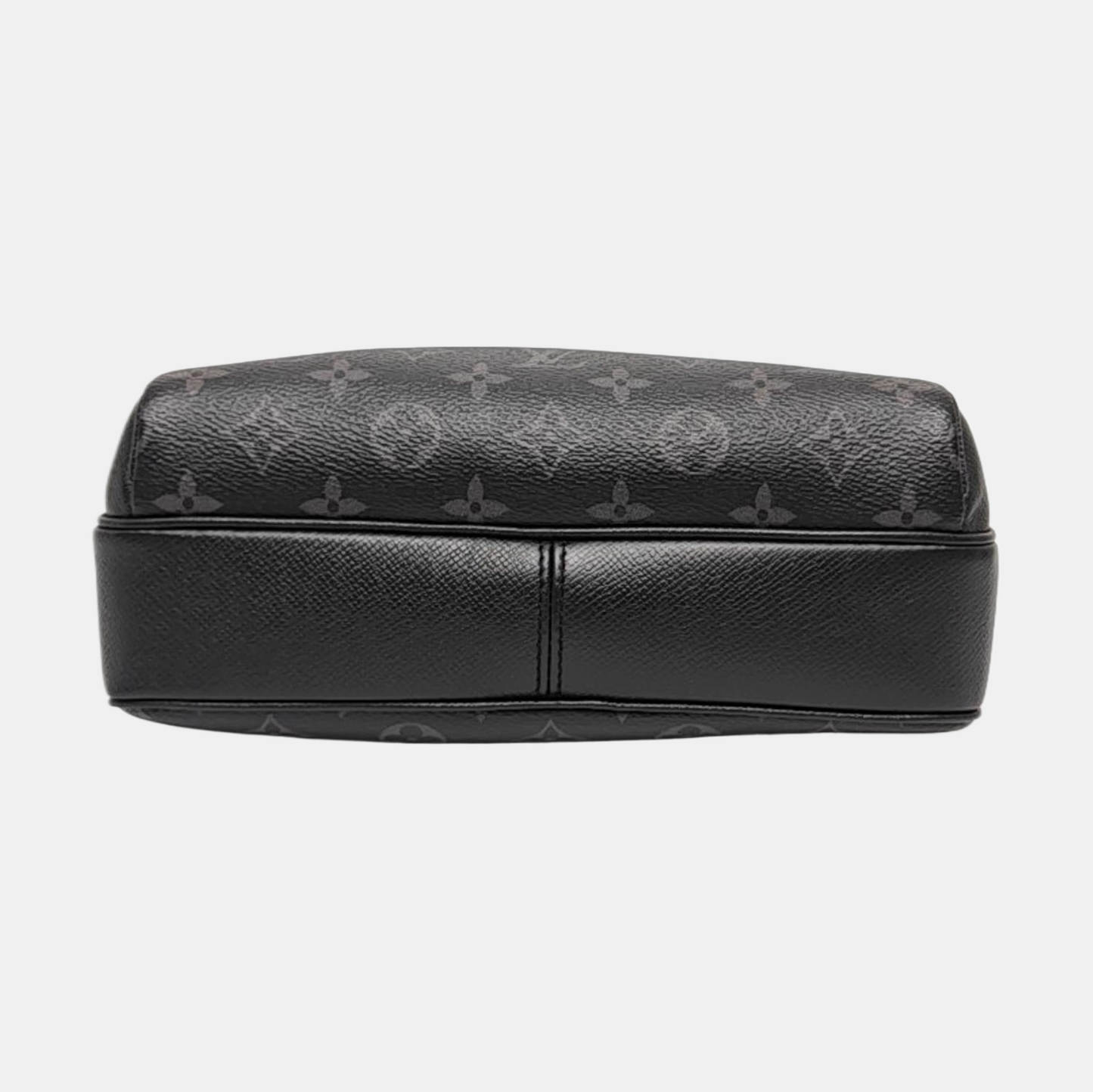 LOUIS VUITTON OUTDOOR Small Black Calfskin Monogram Messenger Bag Shoulder Bag Crossbody with Silver Hardware-(SKU)-969653637