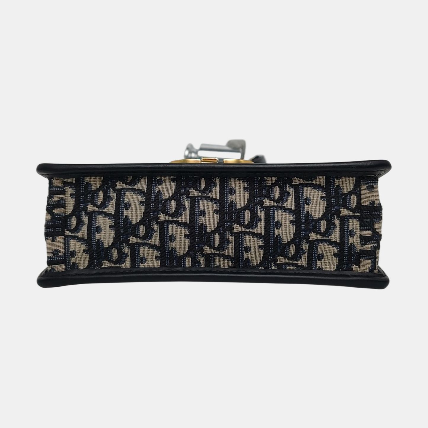 DIOR 30 Montaigne East-West blue canvas Monogram jacquard Montaigne bag shoulder bag crossbody bag removable shoulder strap-(SKU)-969790109