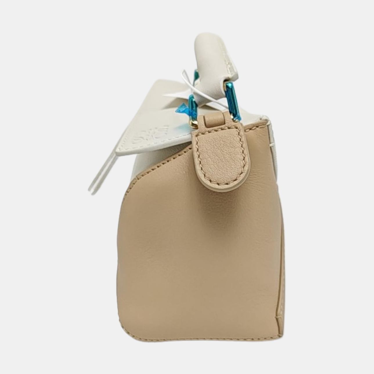 LOEWE Puzzle Mini Multicolor Leather Embossed Geometric Shoulder Bag Tote Crossbody Bag Gold Hardware Removable Strap-(SKU)-969738661
