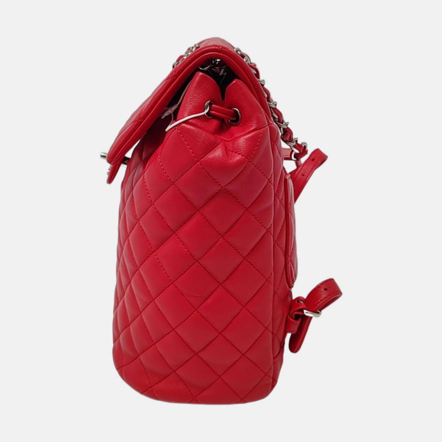 CHANEL URBAN SPIRIT Small Red Leather Quilted Backpack with Removable Strap-(SKU)-969826717