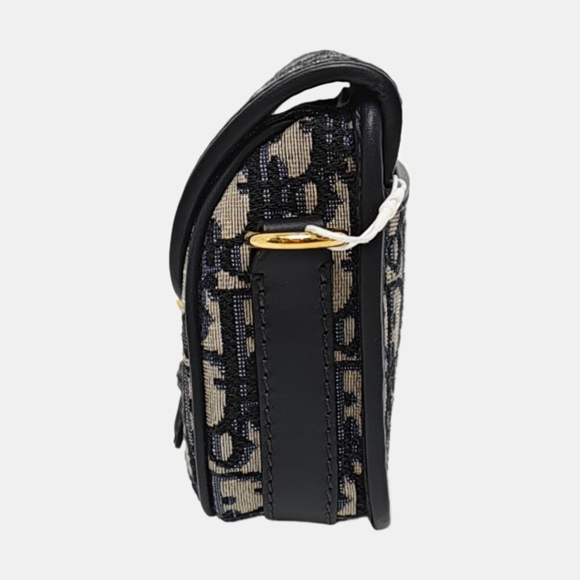 DIOR Bobby Small Blue Canvas Monogram Single Shoulder Bag Tote Bag Crossbody Bag with Gold Hardware Removable Strap-(SKU)-969891696