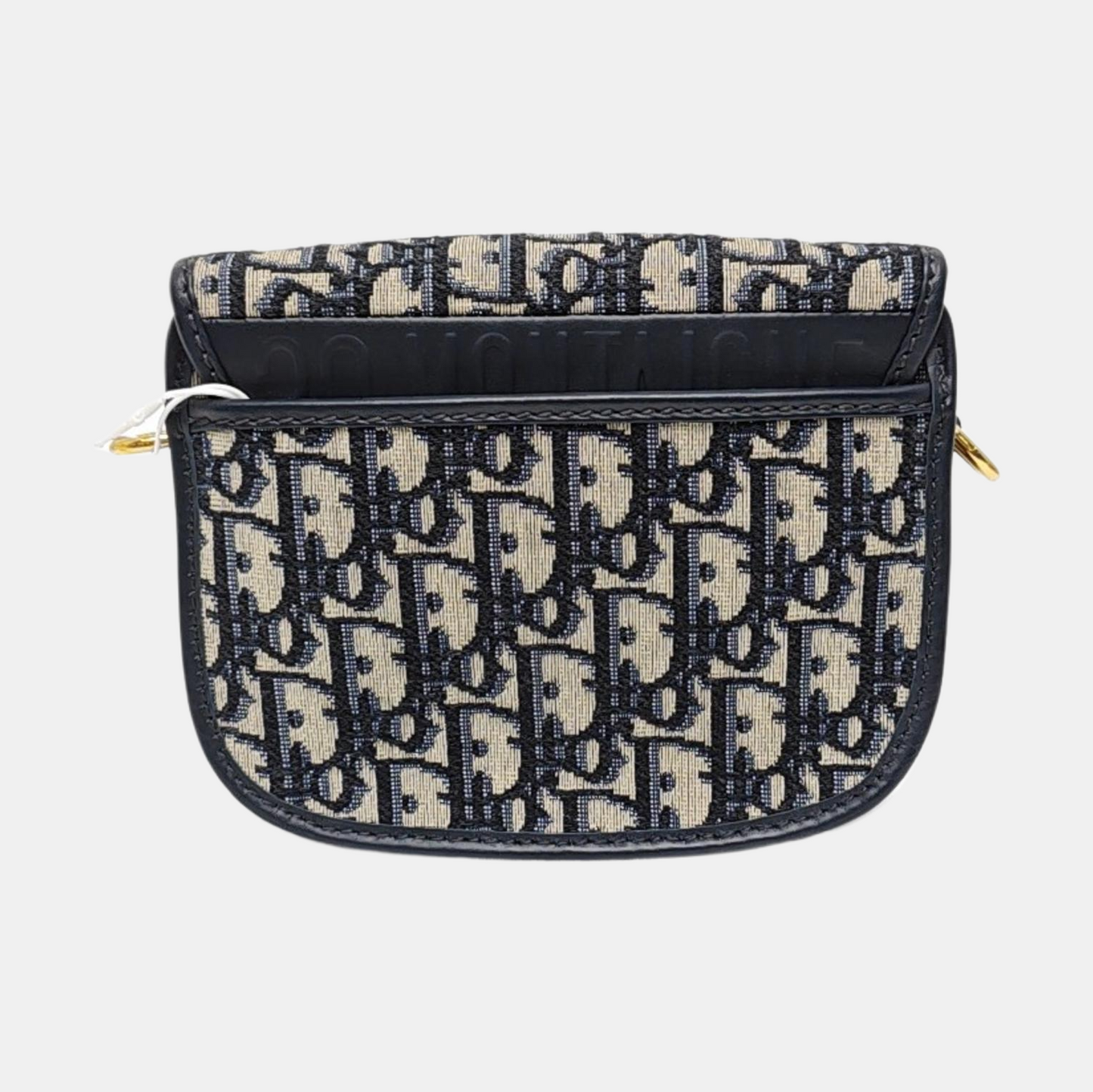 DIOR Bobby Small Blue Canvas Monogram Single Shoulder Bag Tote Bag Crossbody Bag with Gold Hardware Removable Strap-(SKU)-969891696
